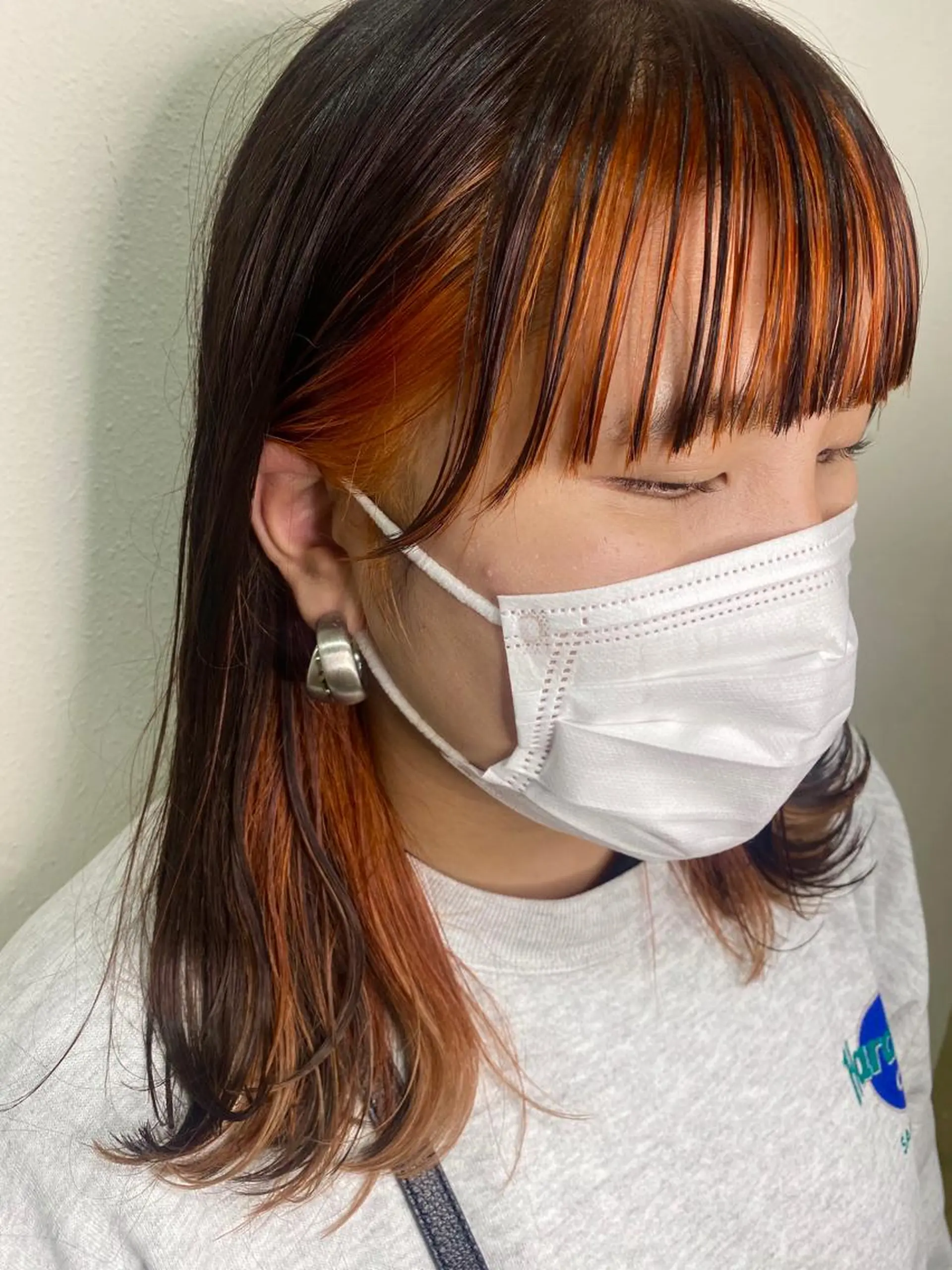 ミディアム ハイトーンカラー🍑 心斎橋のヘアスタイル