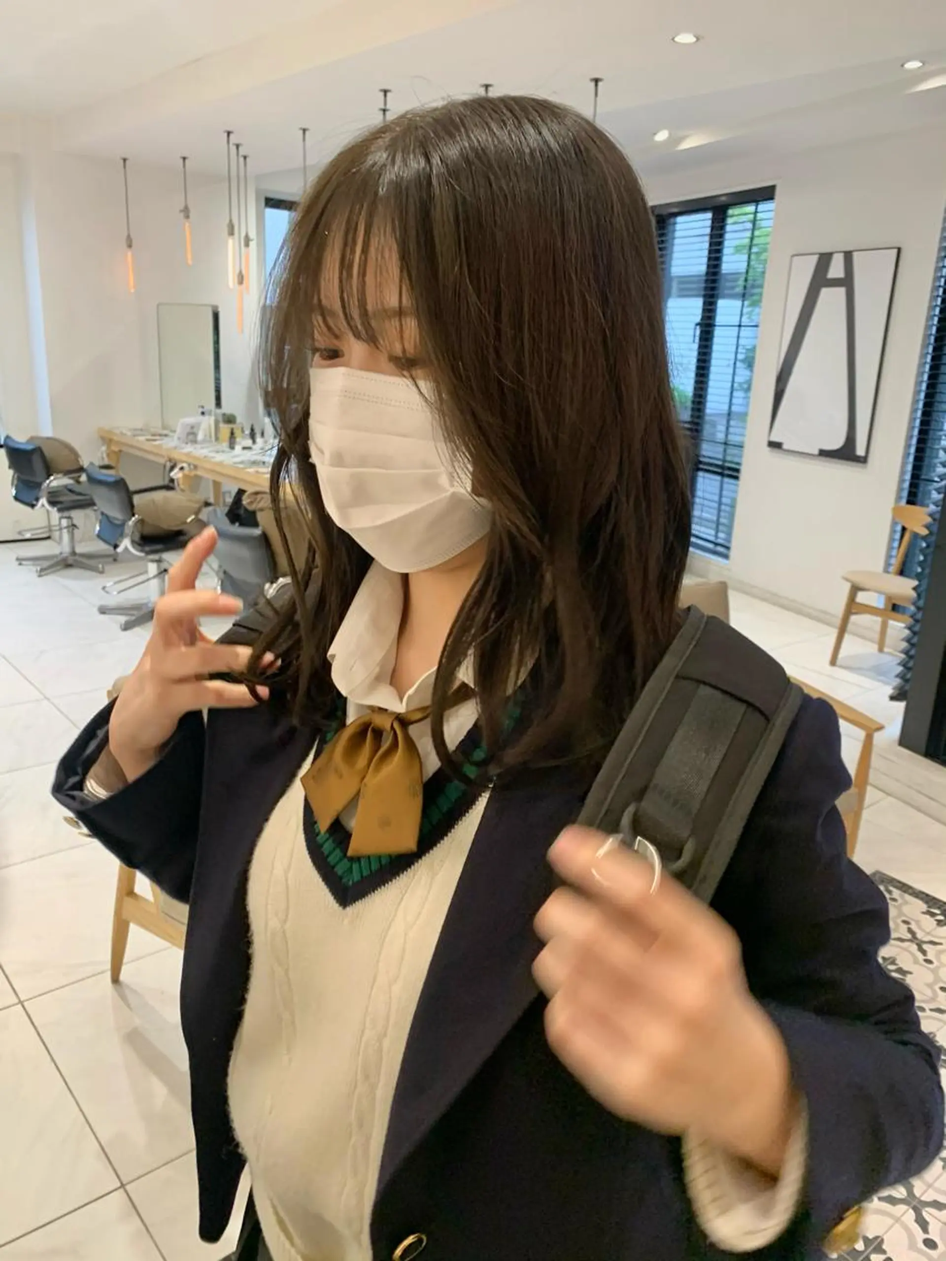 カラー ヘアカラー トリートメント ヘッドスパ ヘアセット ラベンダー/レイヤー スタイル🤎mamiのヘアスタイル