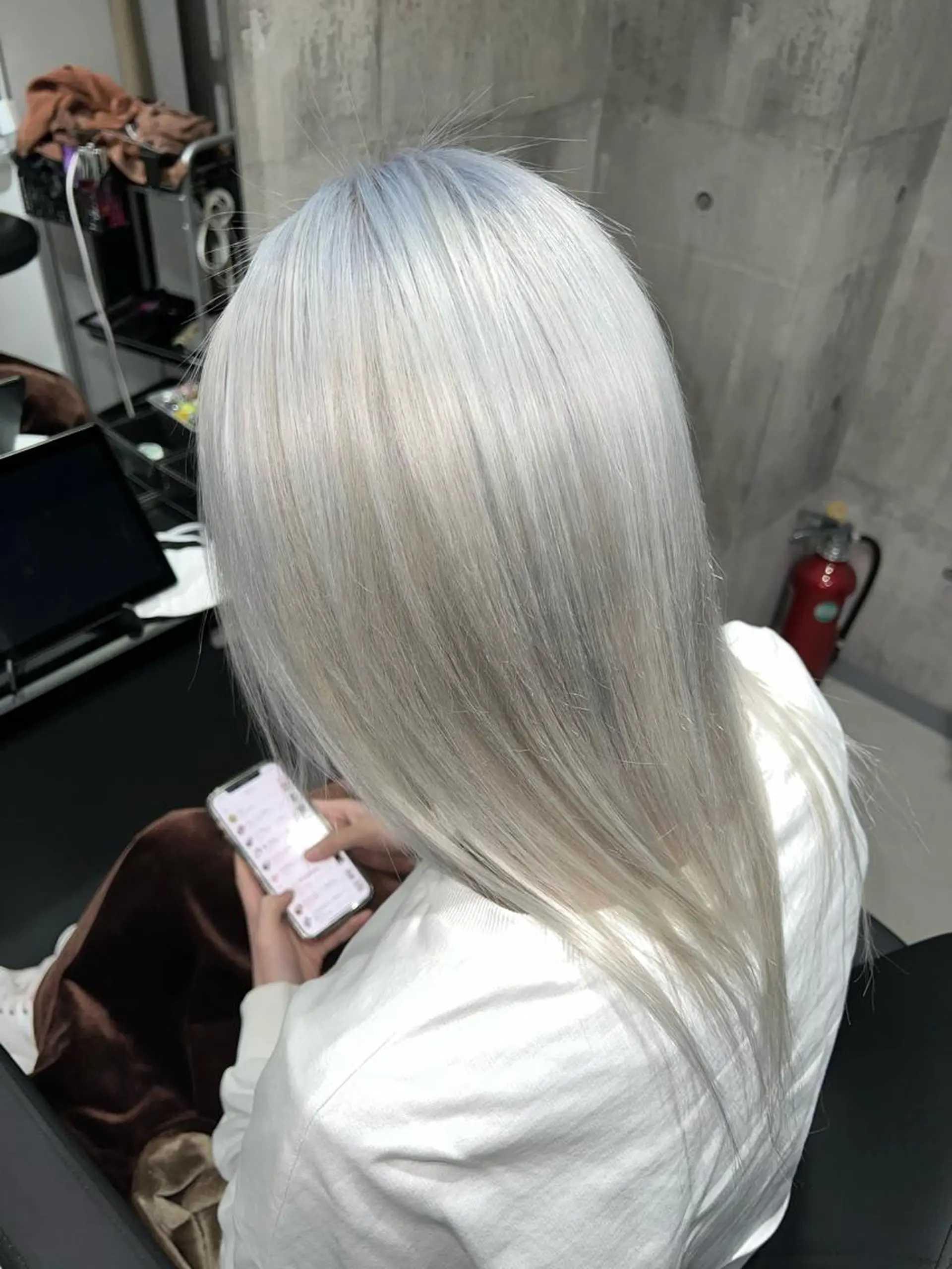 ロング カラー mimiiy梅田 中崎町ハイトーンのヘアスタイル