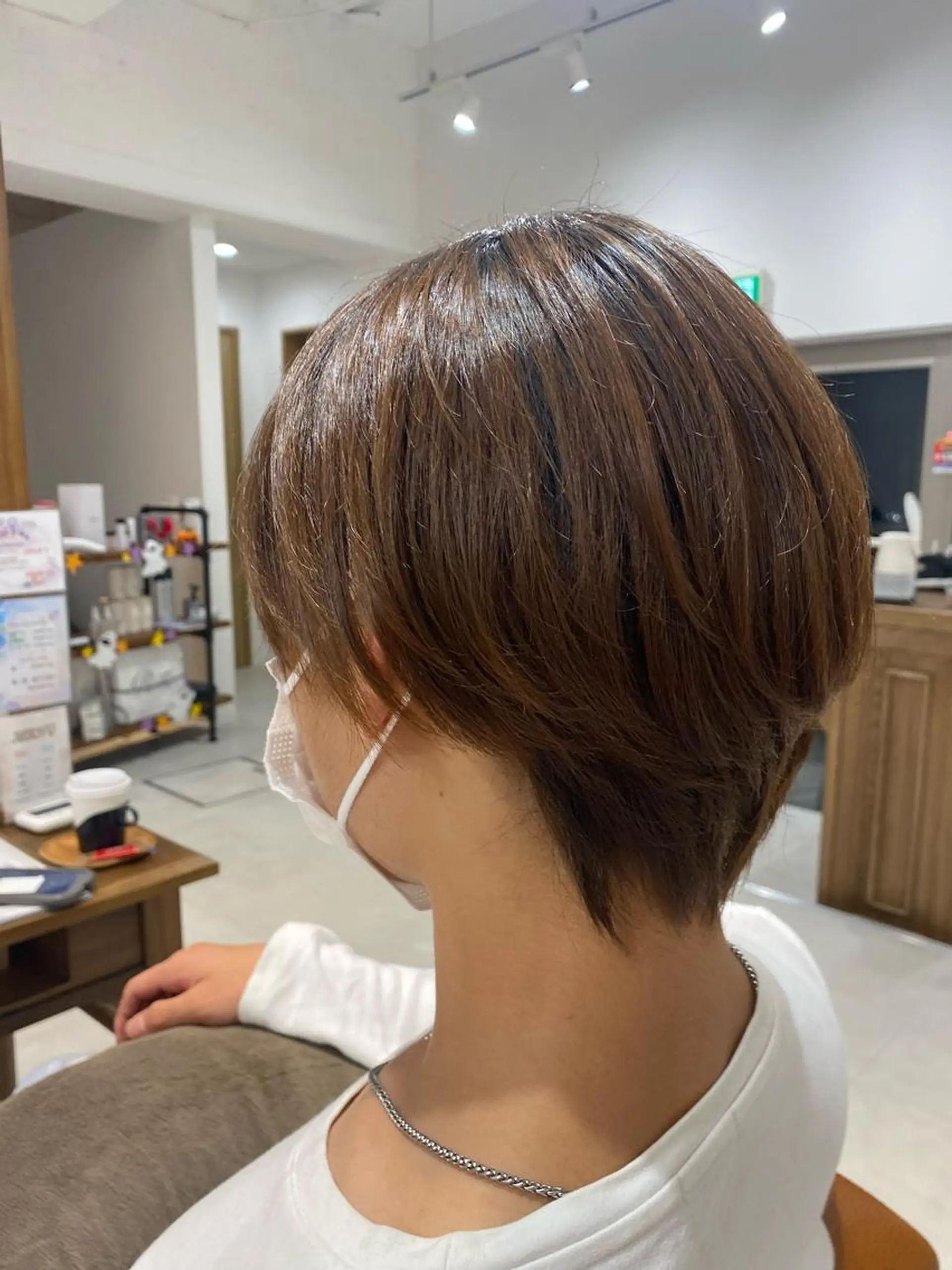 ショート パーマ カット 山﨑 燦人のヘアスタイル