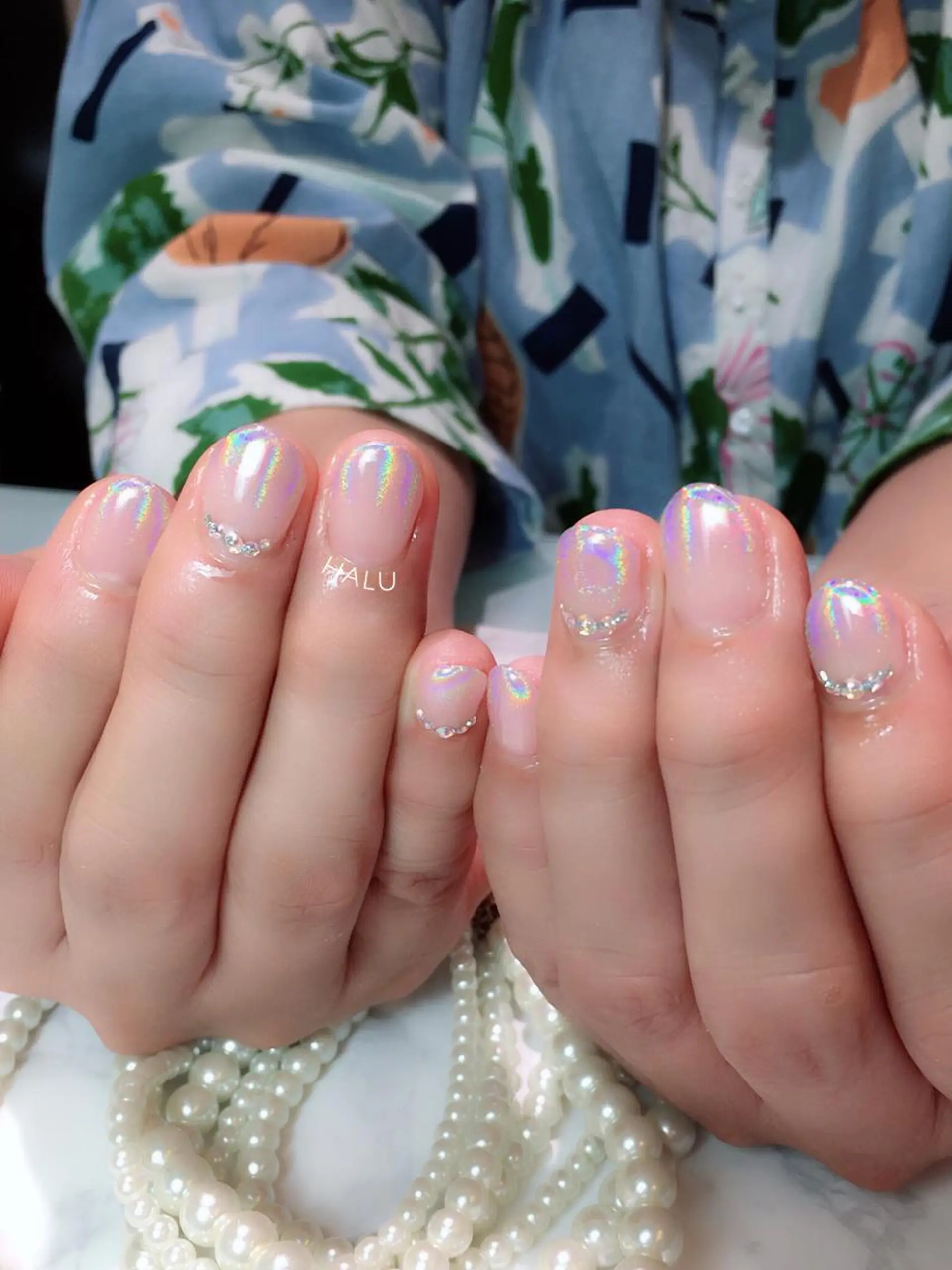 ネイル キラキラネイル シンプルネイル HALU ハルのネイルデザイン