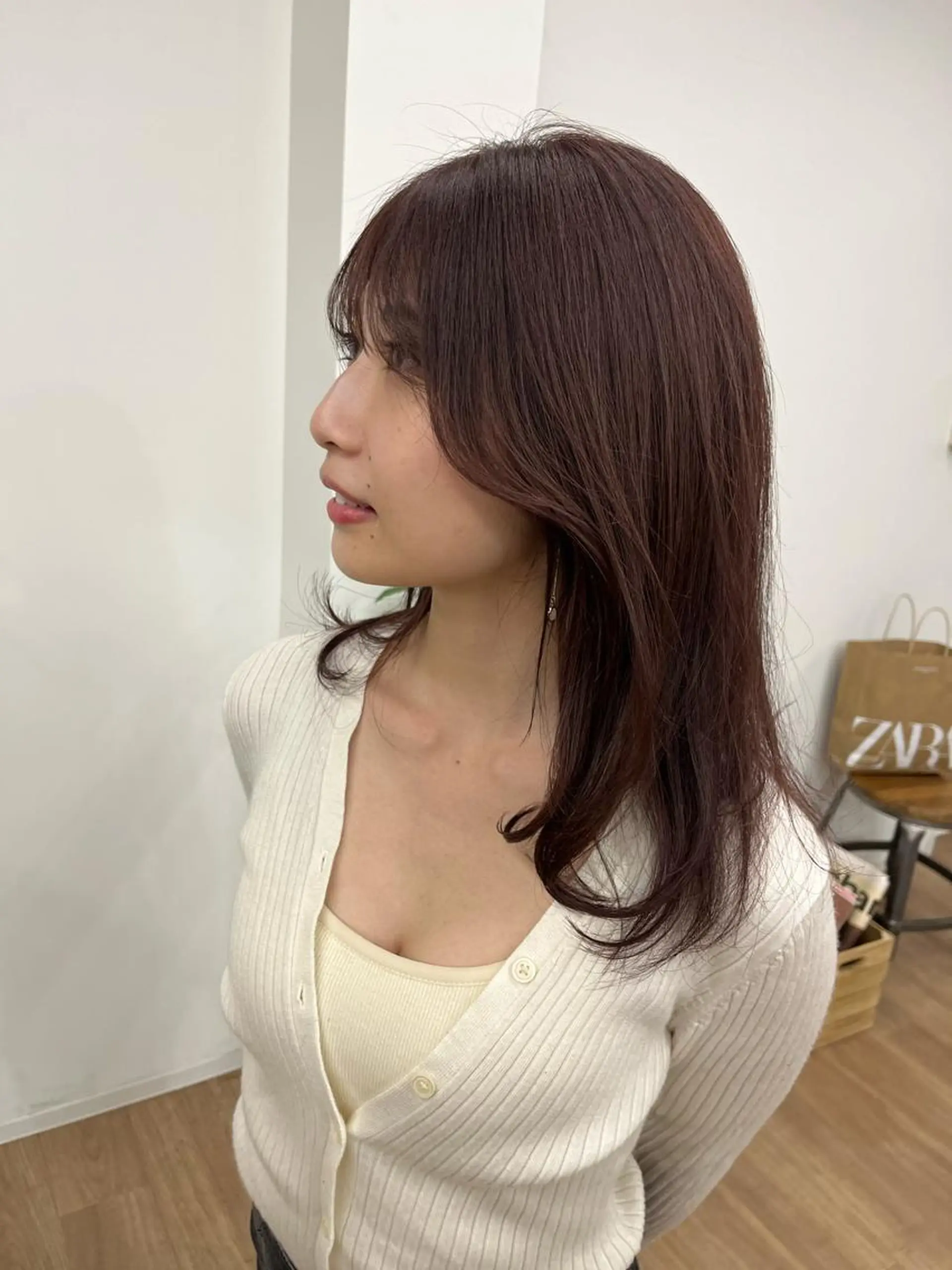 セミロング カラー ヘアアレンジ 成人式 結婚式・ブライダル 入学式 卒業式のヘアスタイル 似合わせカット HIROKO / 透明感暖色カラー🎀のヘアスタイル