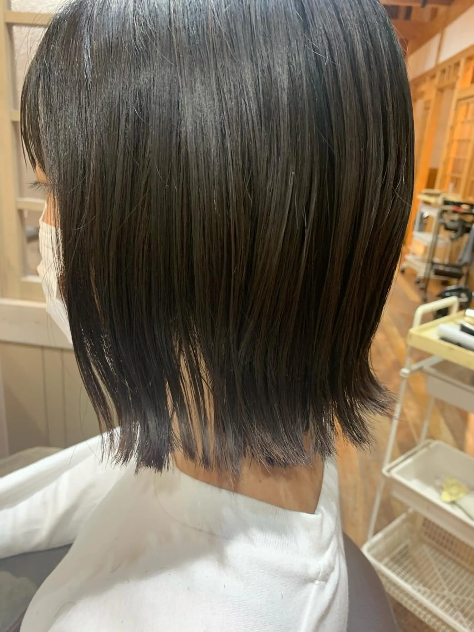 ミディアム 外ハネヘア 狩野 くるみのヘアスタイル