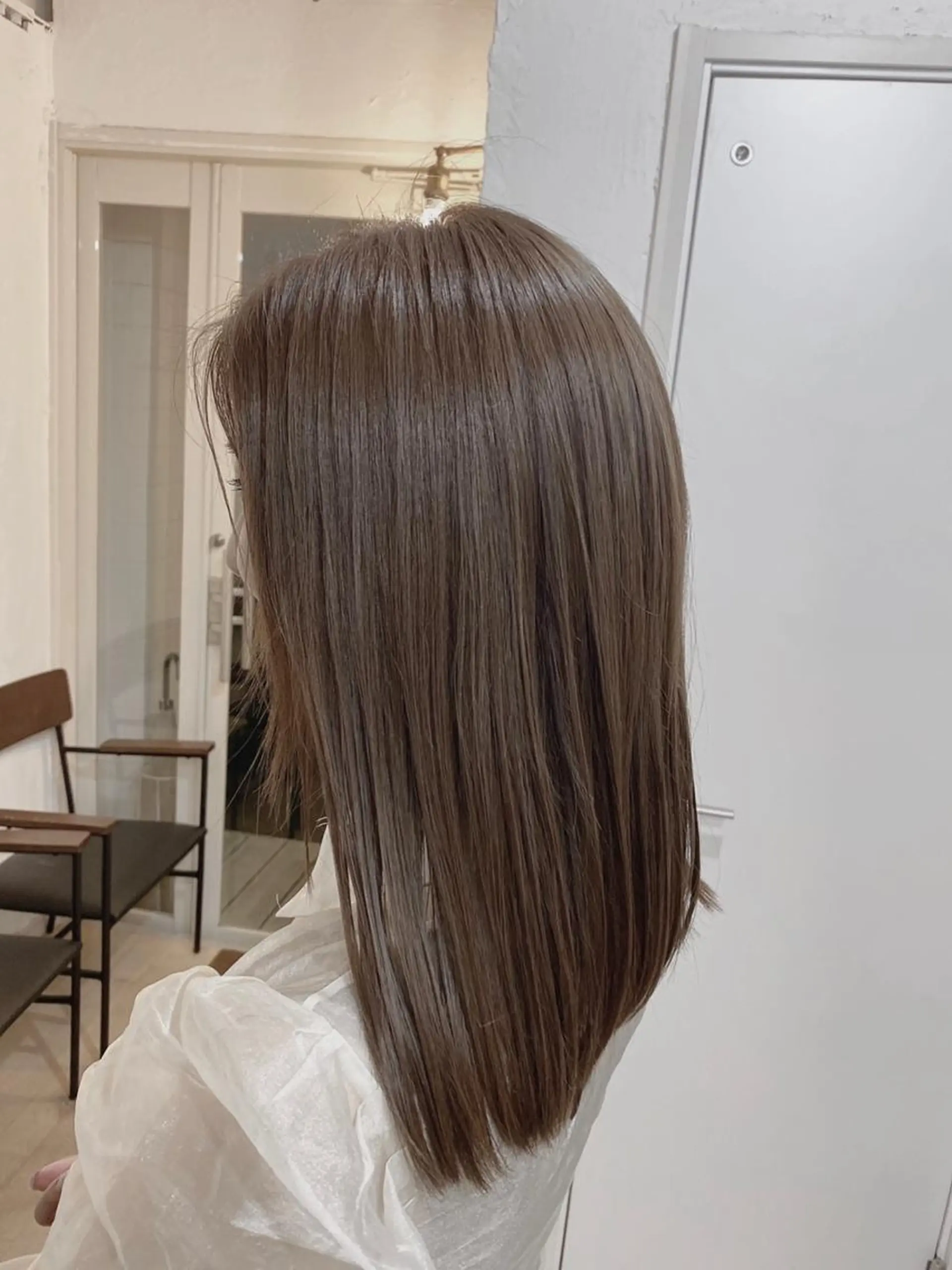 ミディアム カット トリートメント 丸山 史香のヘアスタイル