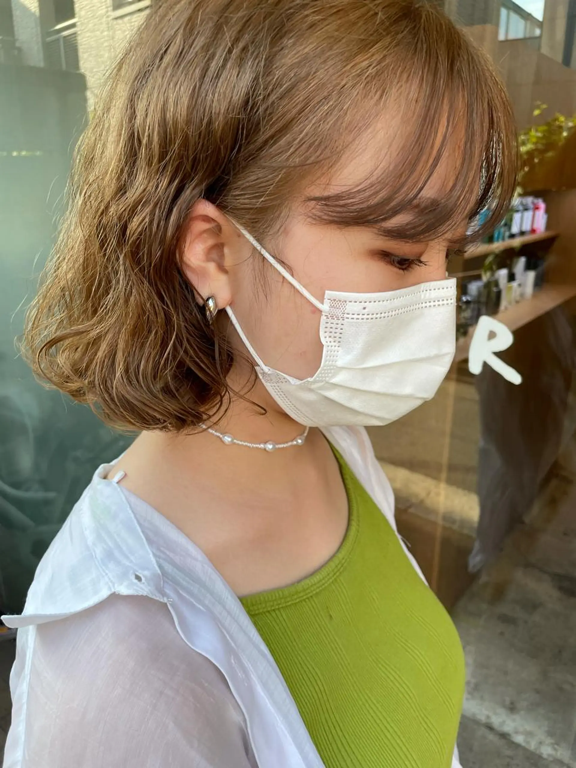 ショート カラー パーマ satsuki 暖色・ブラウンカラーのヘアスタイル