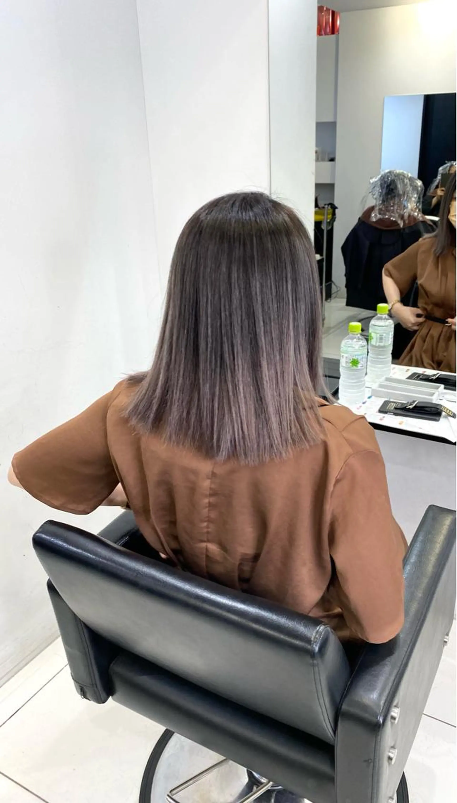 セミロング カラー バレイヤージュ レイヤーカット カット ヘアカラー トリートメント opus 店長大和 レイヤー/赤み消しのヘアスタイル