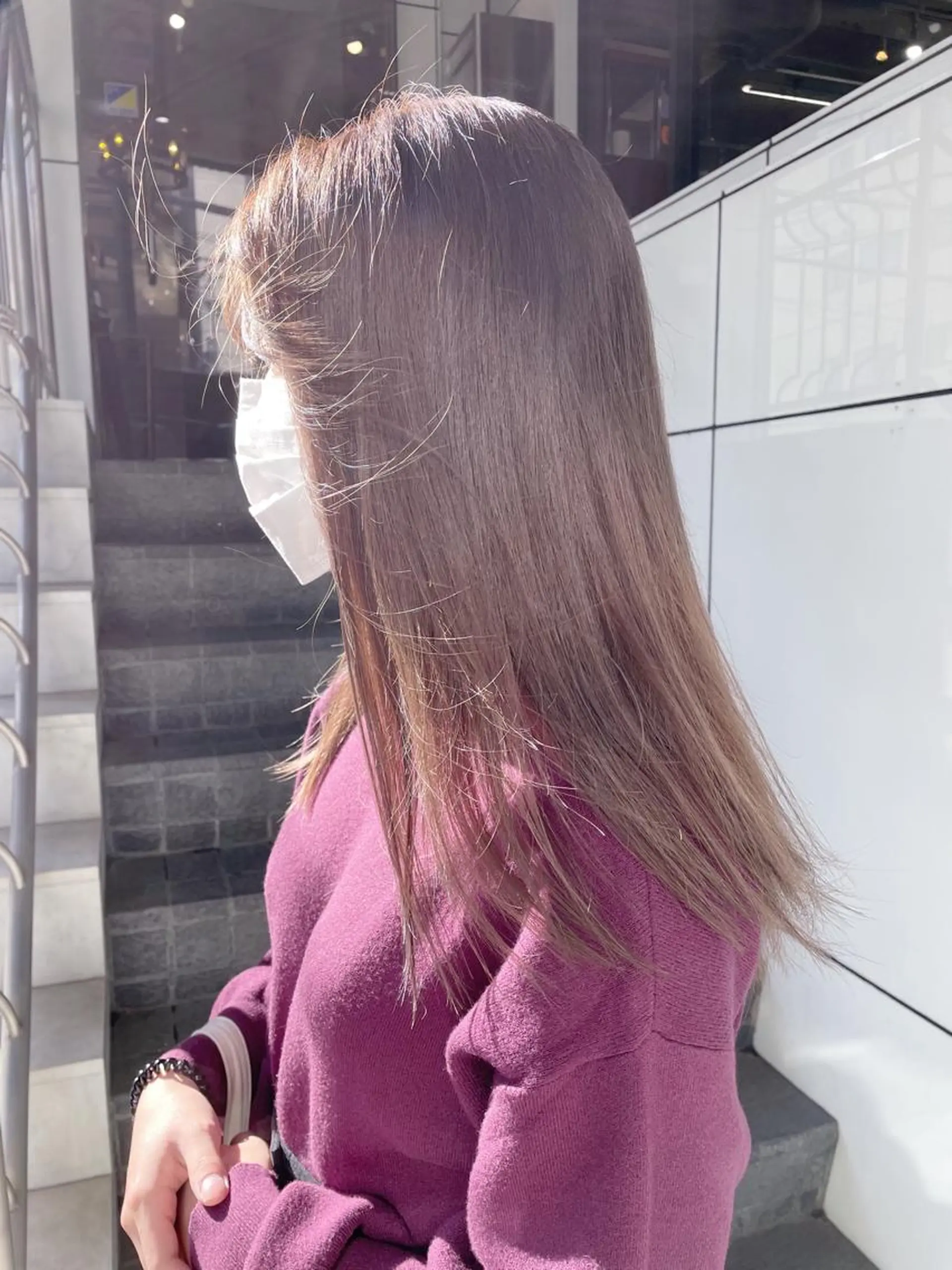 ミディアム カラー グレージュ ラベンダーカラー ラベンダーグレージュ ラベンダーグレー ralme/sol 髙橋一哉のヘアスタイル