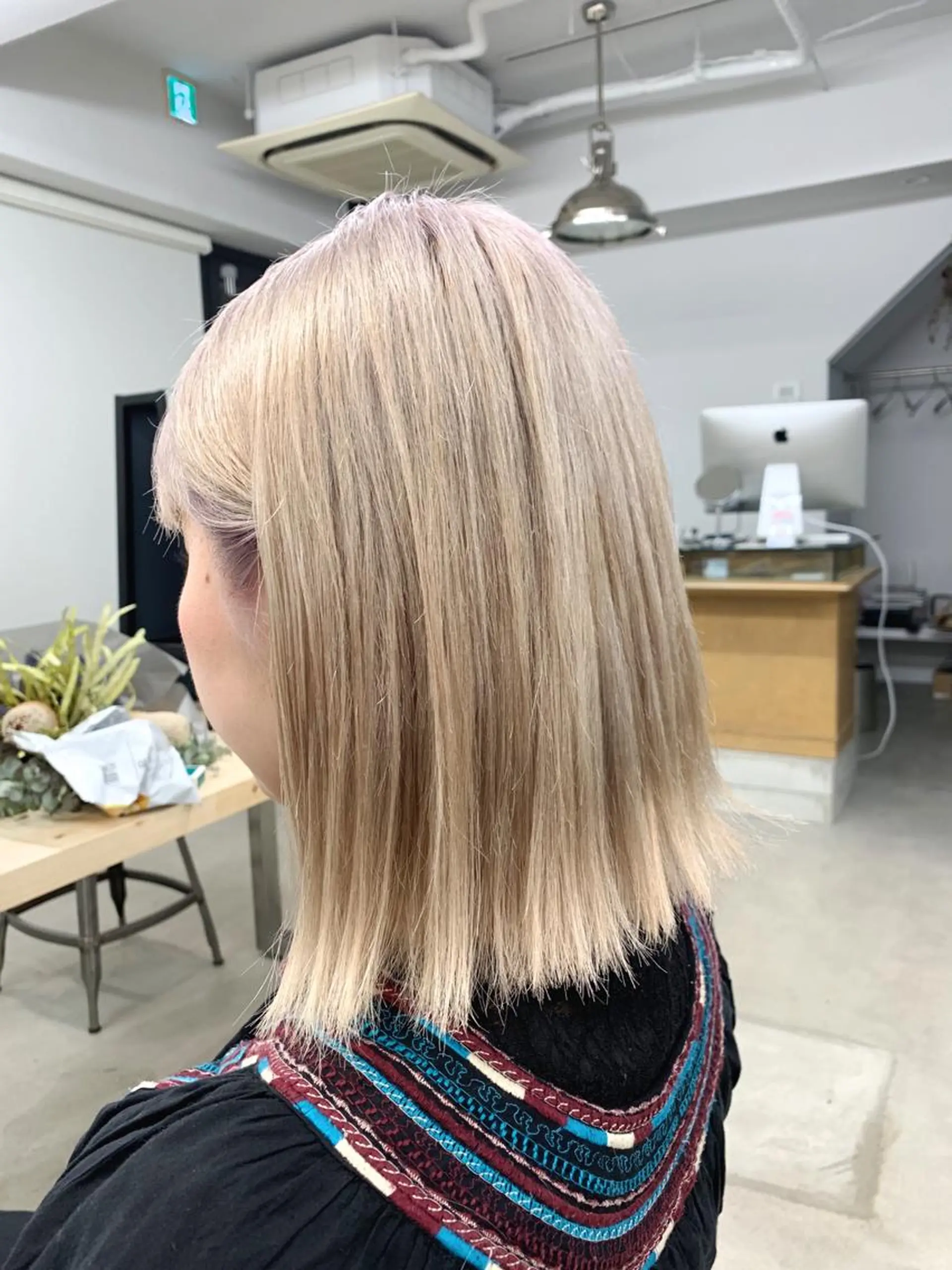 ミディアム カラー warme所属・メンズパーマ メンズ特化ryoのヘアスタイル