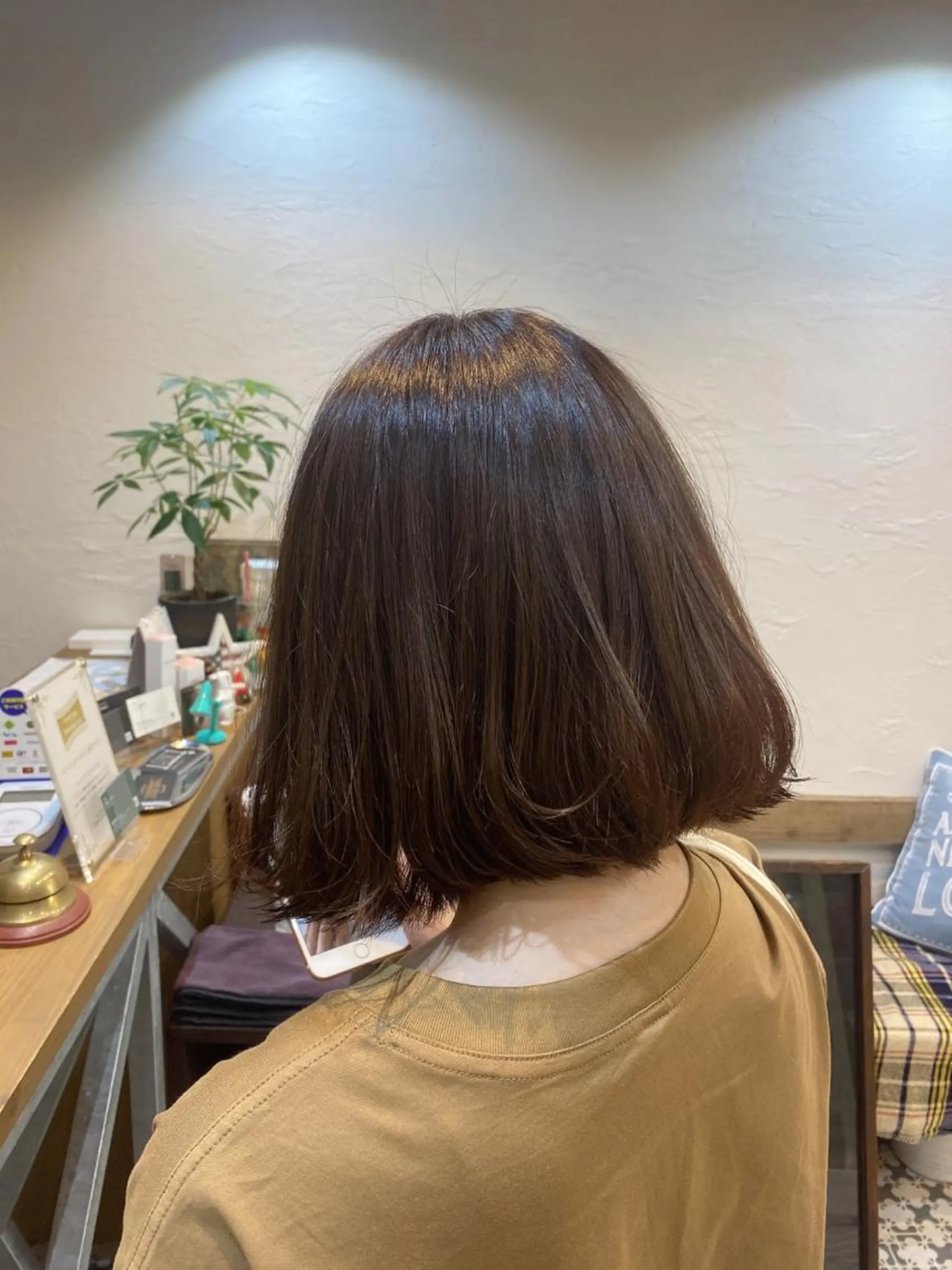 ミディアム カラー ブラウンカラー ショコラブラウン カット ヘアカラー トリートメント 韓国ヘア☁️ mitsukiのヘアスタイル