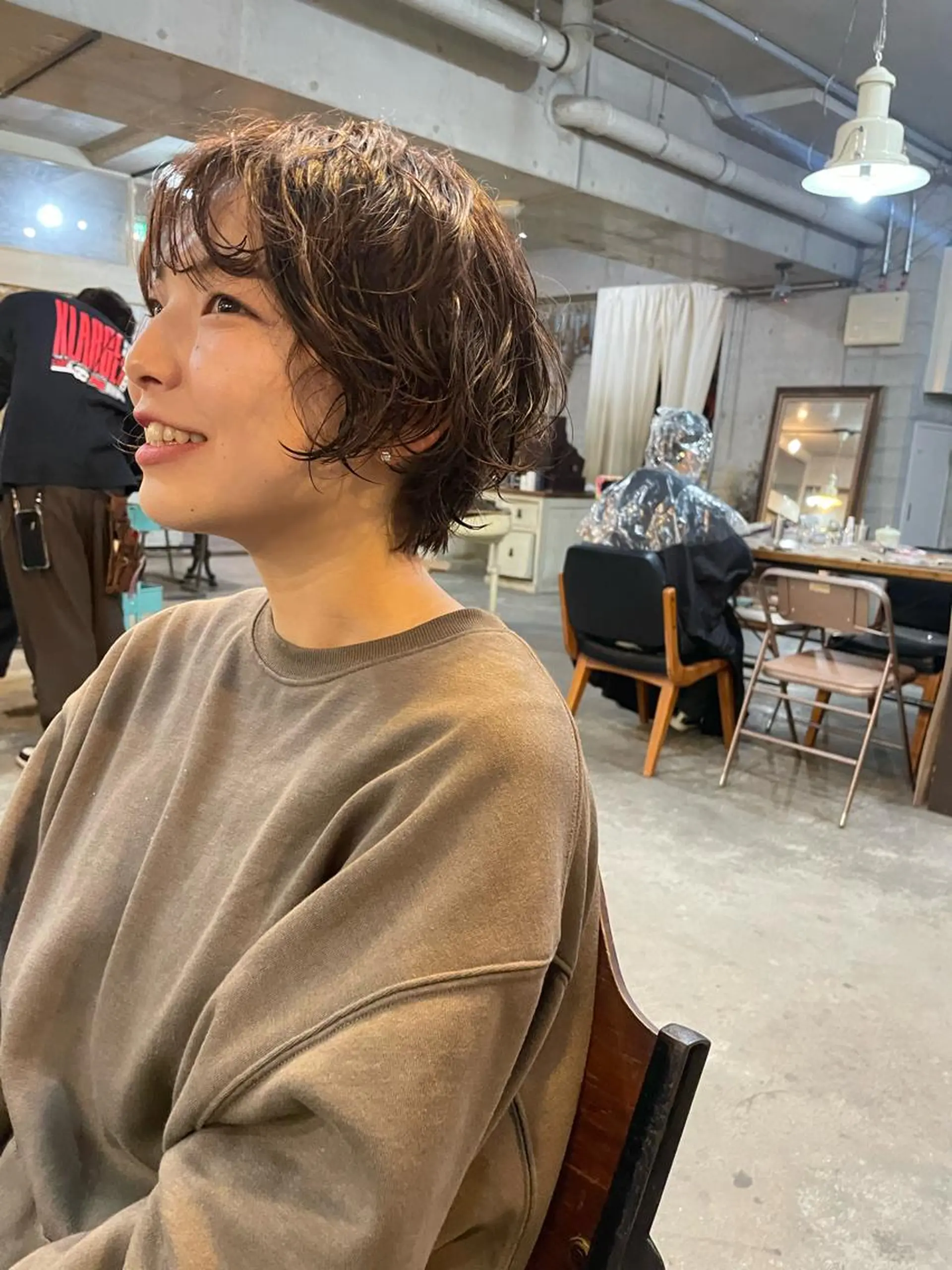 ショート パーマ カット パーマ トリートメント 南堀江🌿パーマ Tetsu【テツ】のヘアスタイル