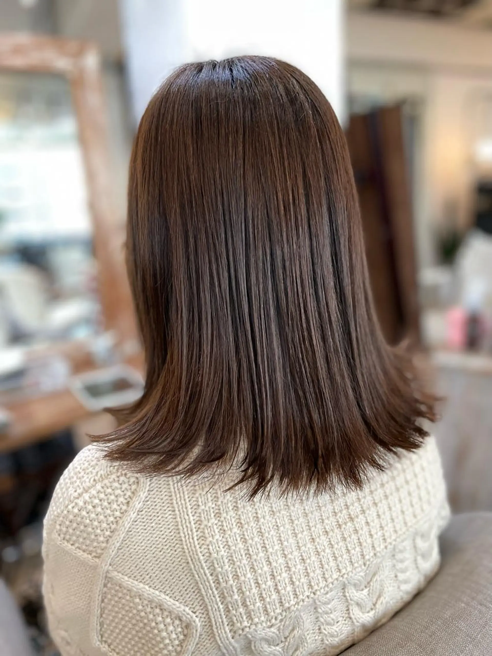 ミディアム カラー 透明感カラー あしかが ゆいとのヘアスタイル