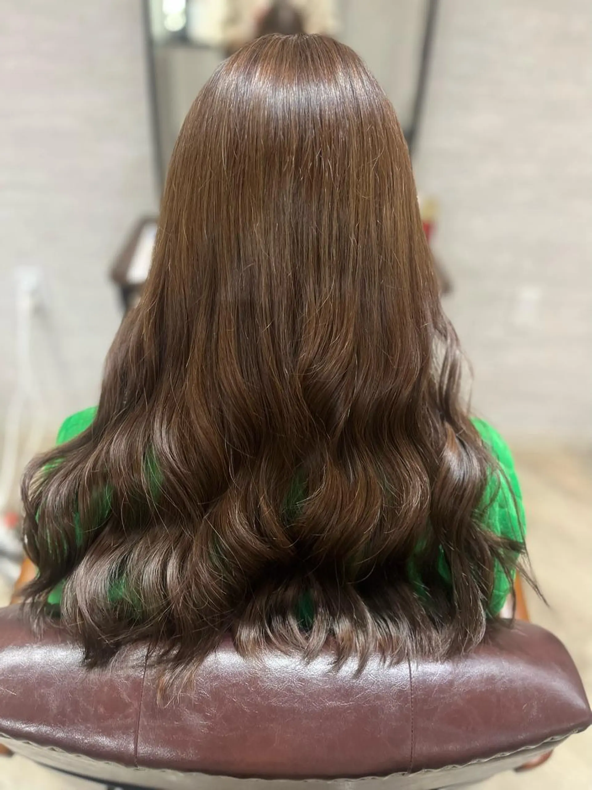 ロング カラー ブラウンカラー オリーブブラウン 🫧ぷる艶カラー🫧 Yuubi🦩のヘアスタイル