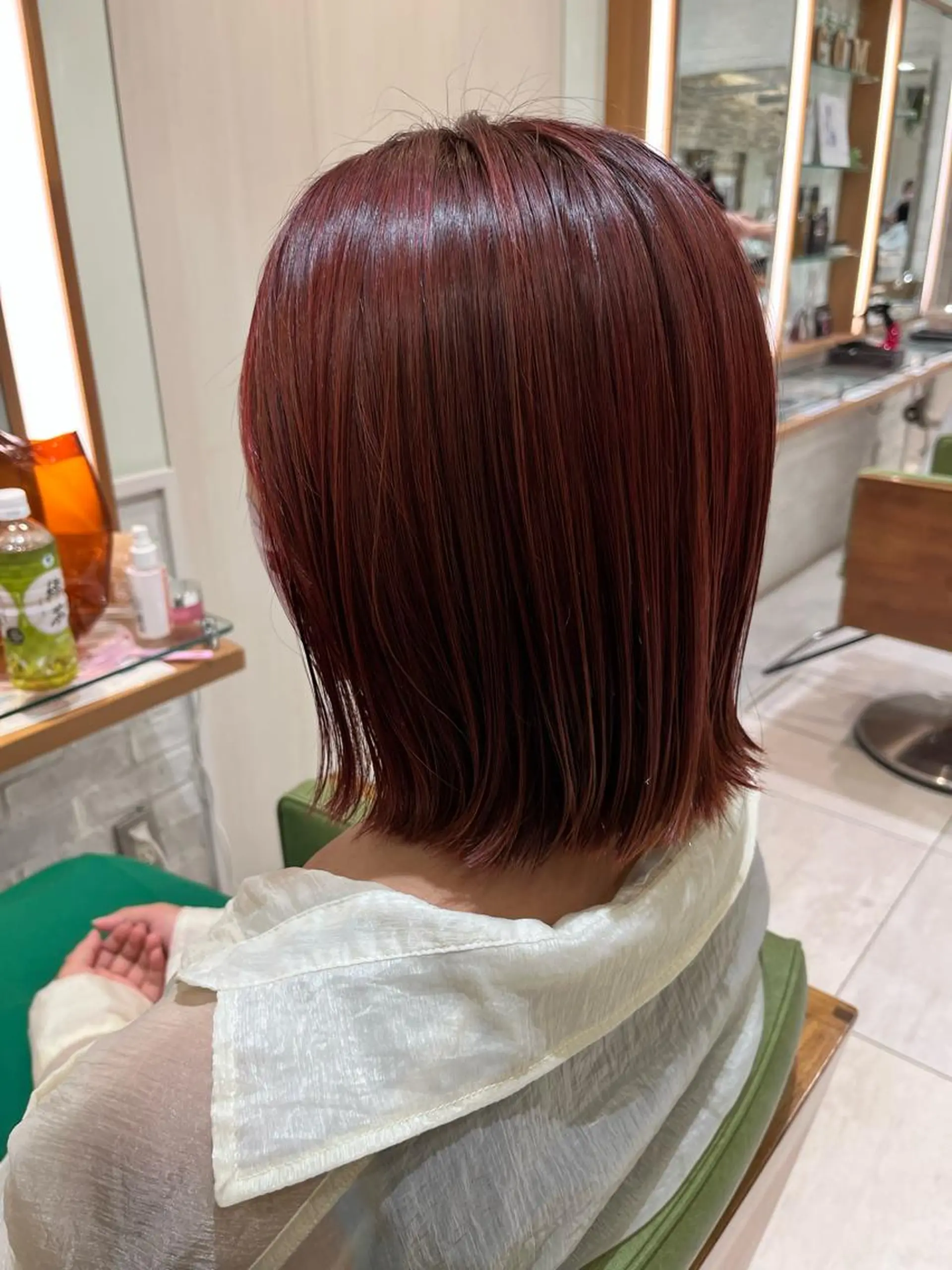 ミディアム カラー レッドカラー 高橋友里亜 /フリーランスのヘアスタイル