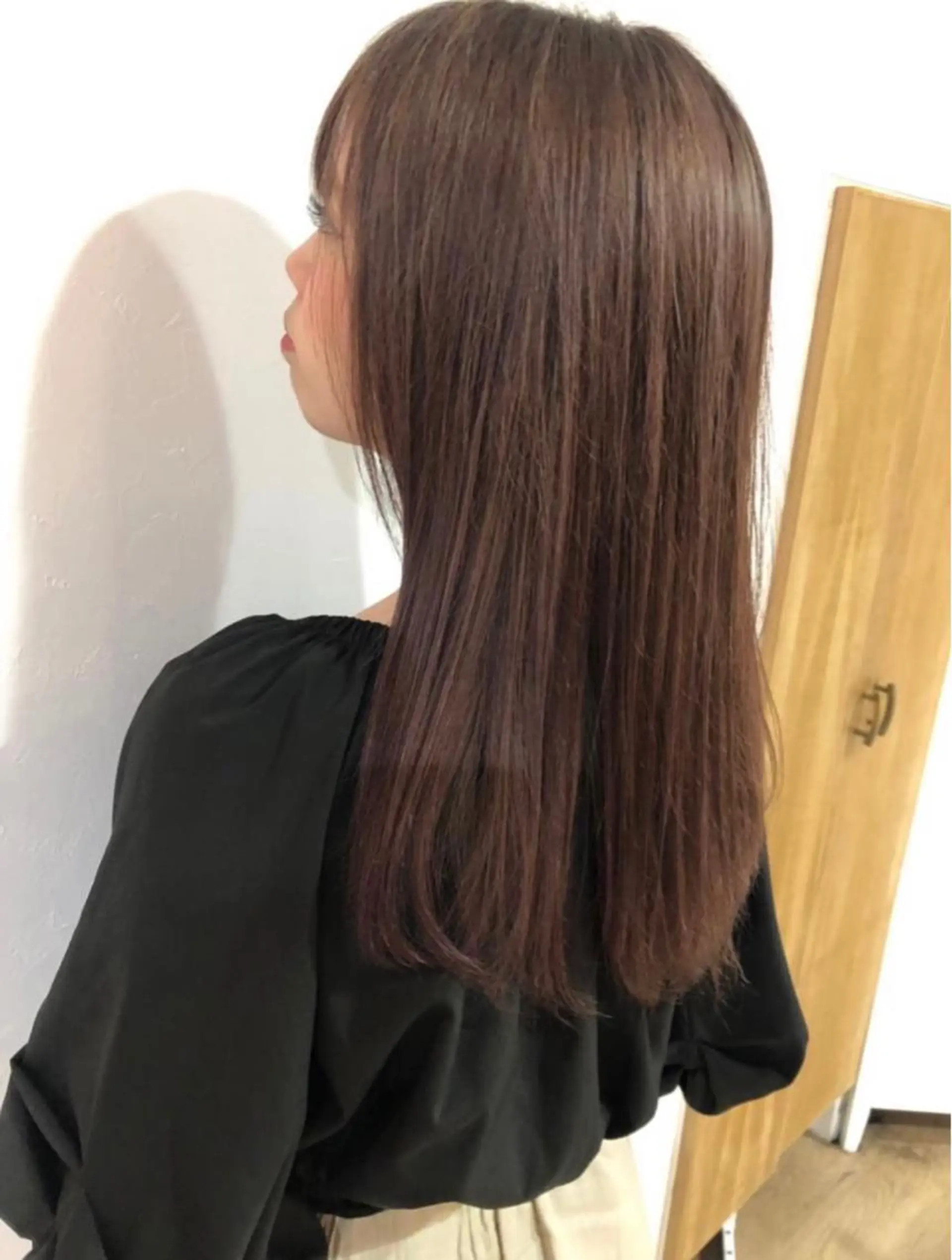 セミロング 山中 かりんのヘアスタイル