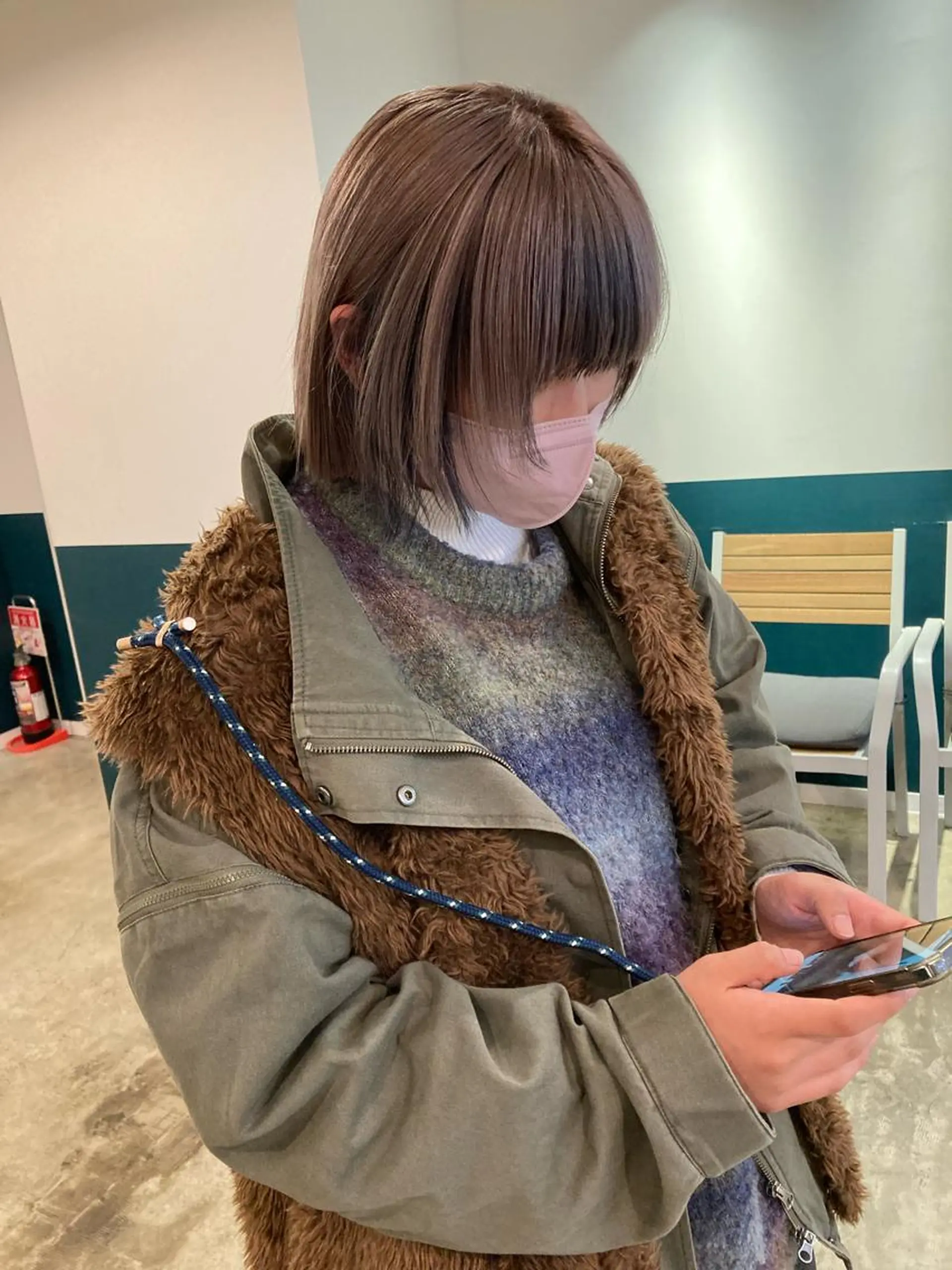 ショート ボブ 顔周りカット レイヤーカット カット ヘアカラー カラーリスト菅野 竜矢🌈のヘアスタイル