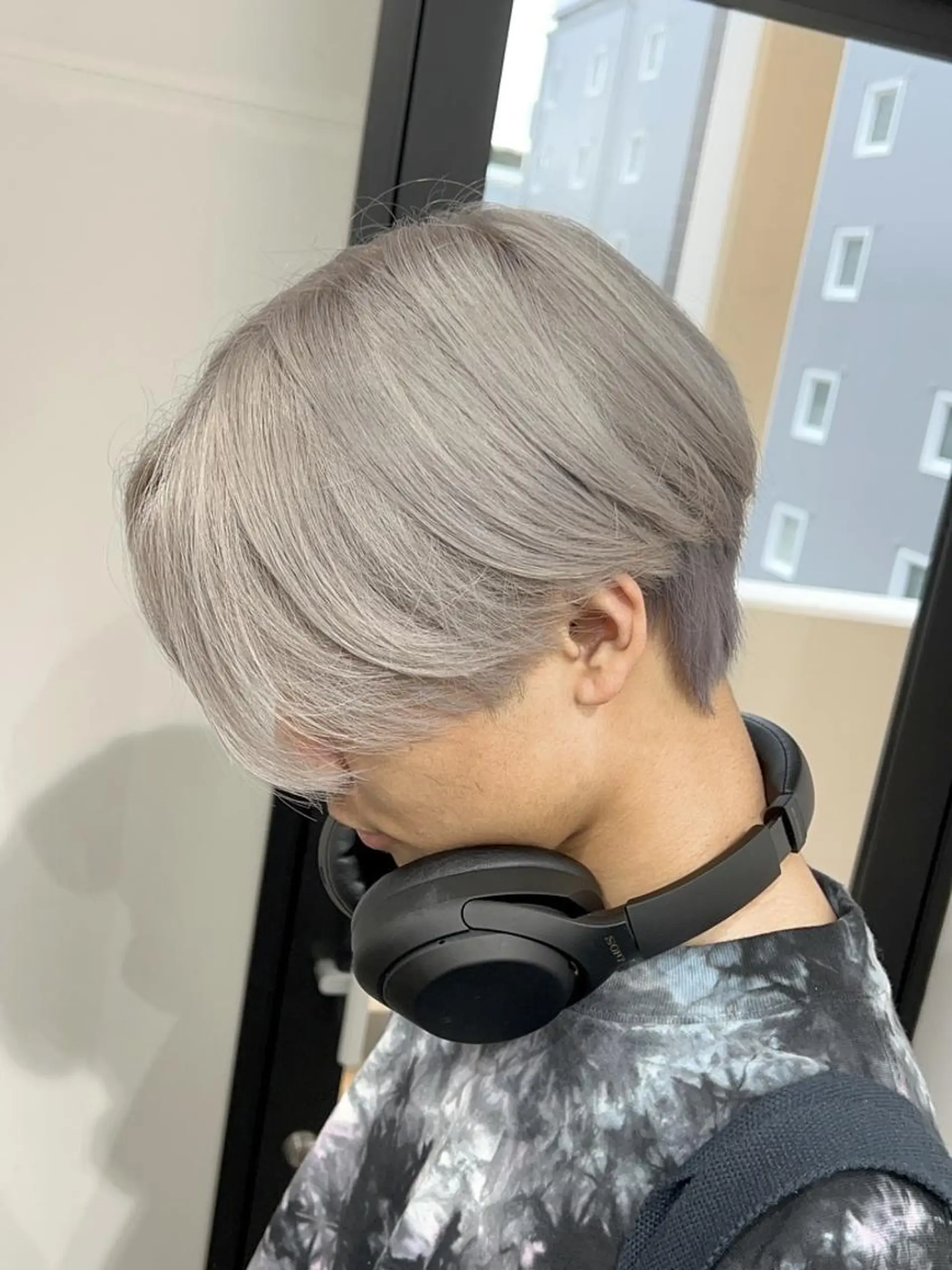 メンズ ミディアム カラー メンズブリーチ ブリーチ ダブルカラー カット ヘアカラー ✨【公式】 juhl.横浜✨のヘアスタイル