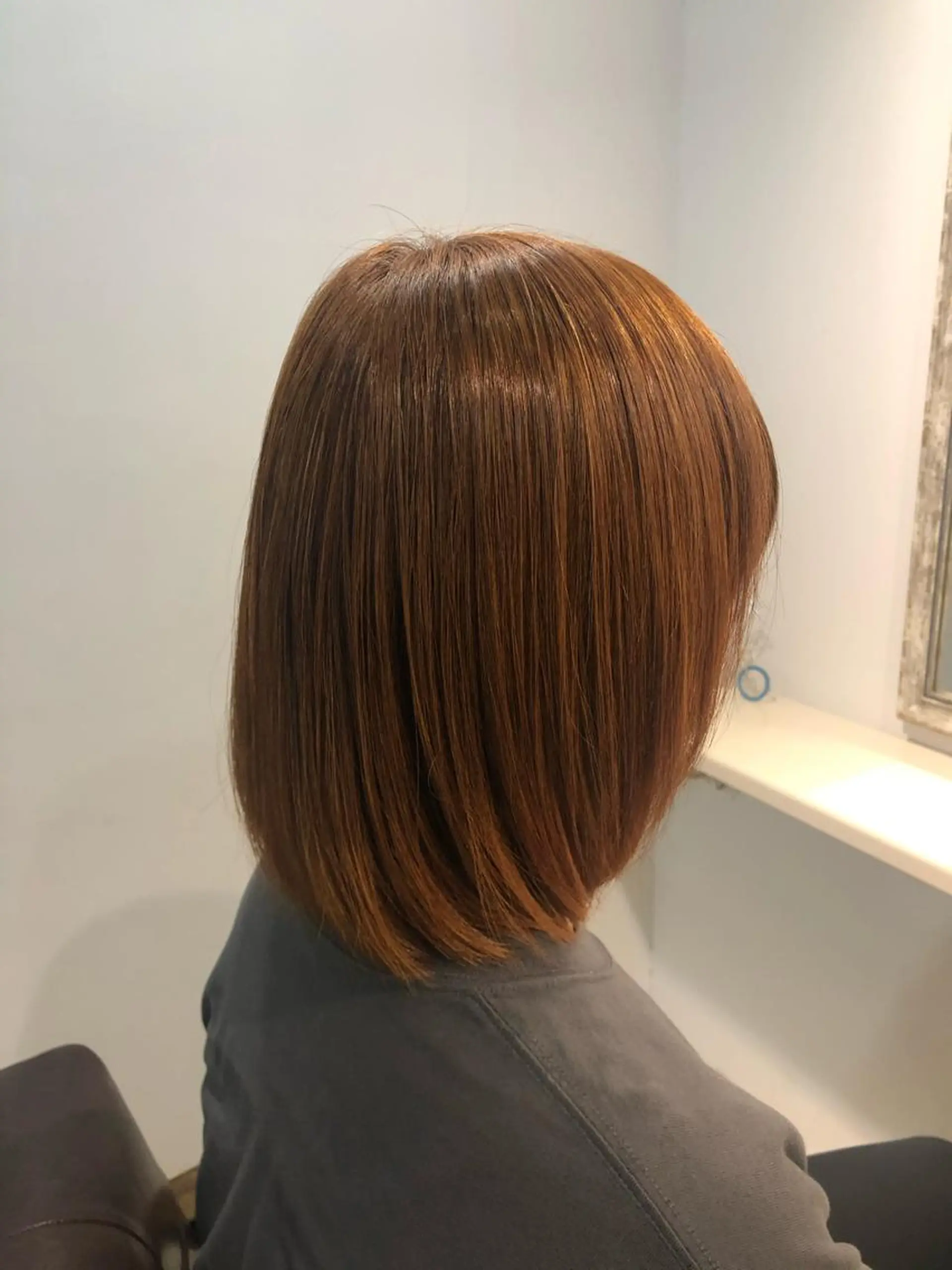 ミディアム オレンジブラウン トリートメント 【髪質改善】Cyan 中村ちゅんみのヘアスタイル
