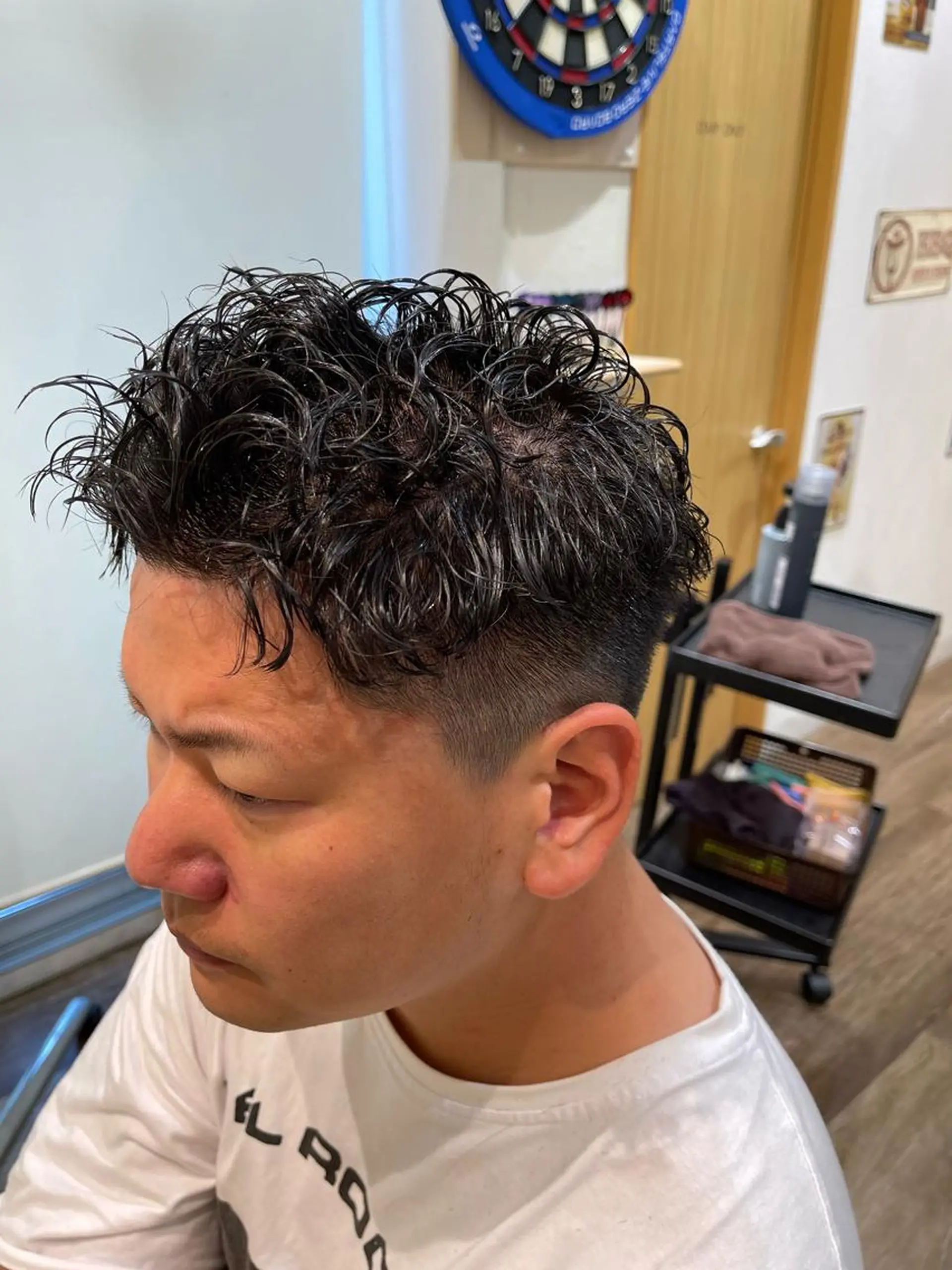 ショート パーマ メンズ カット パーマ メンズパーマ 北原寿樹のヘアスタイル