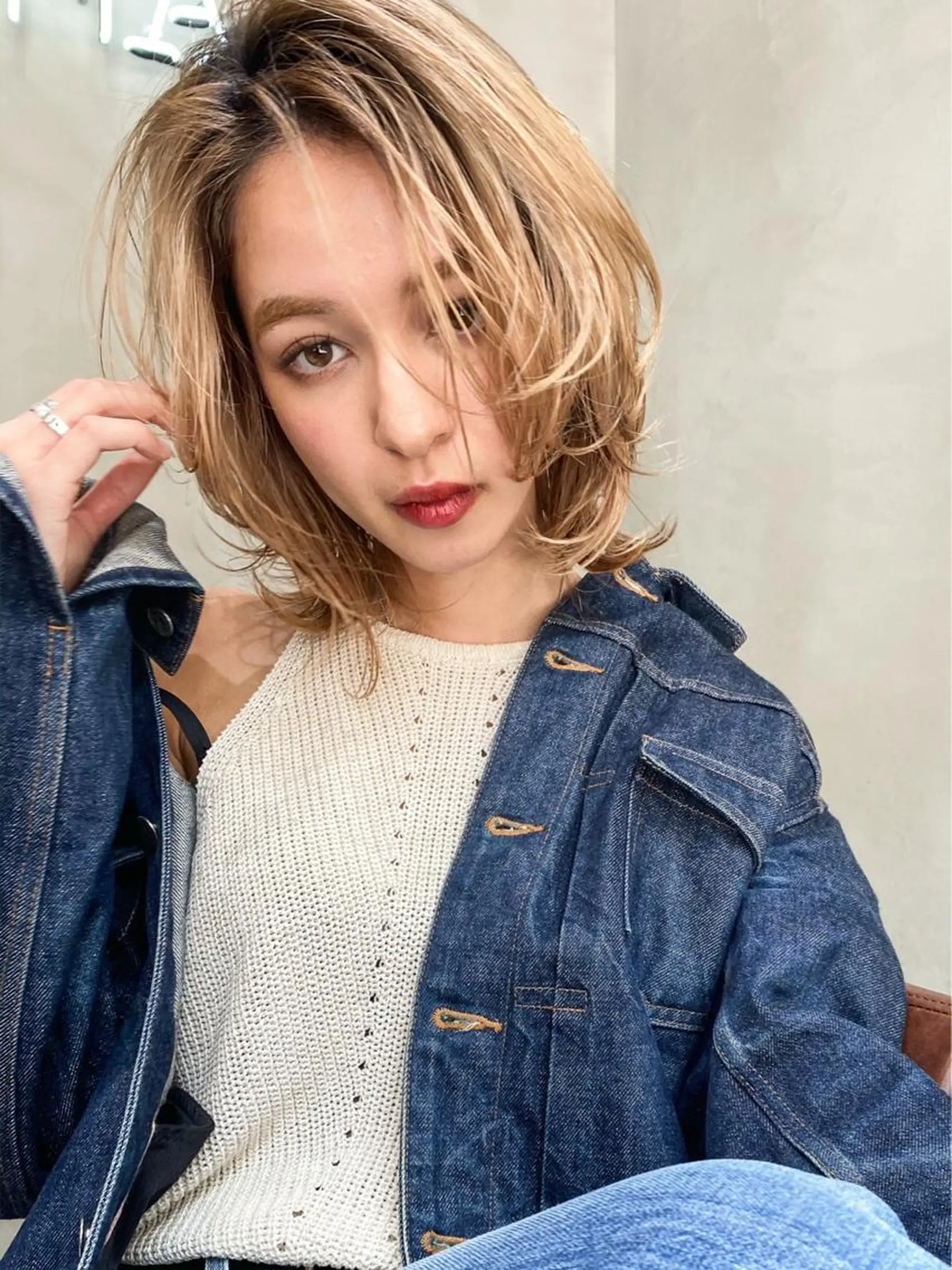 ミディアム カラー パーマ ヘアアレンジ メンズ キッズ ネイル マツエク・マツパ 韓国ヘア🫧 KAZUTOのヘアスタイル