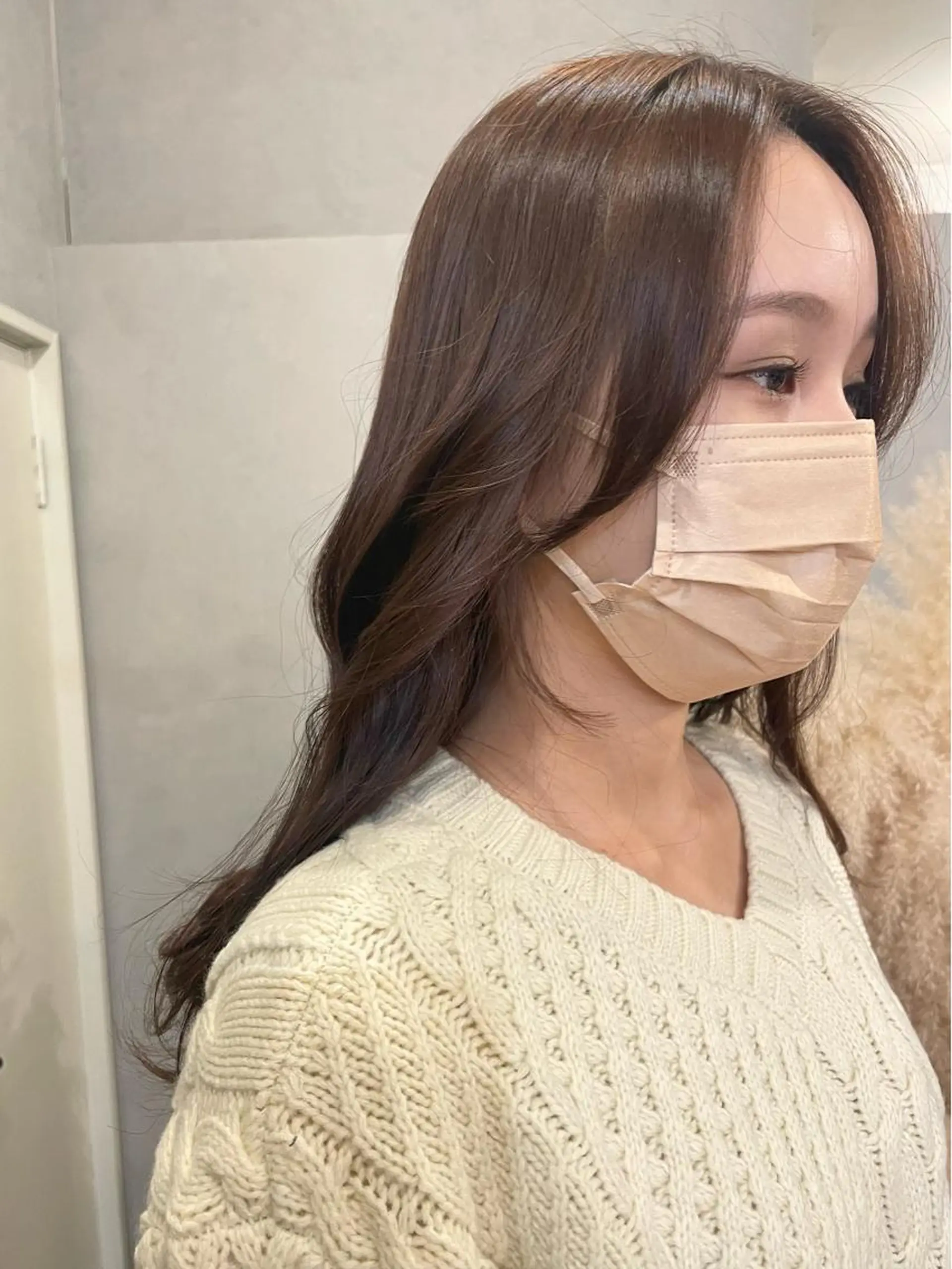 ロング カラー おくれ毛 カット ヘアカラー トリートメント Anytime所属・はるか 💐 お悩み改善美容師のヘアスタイル