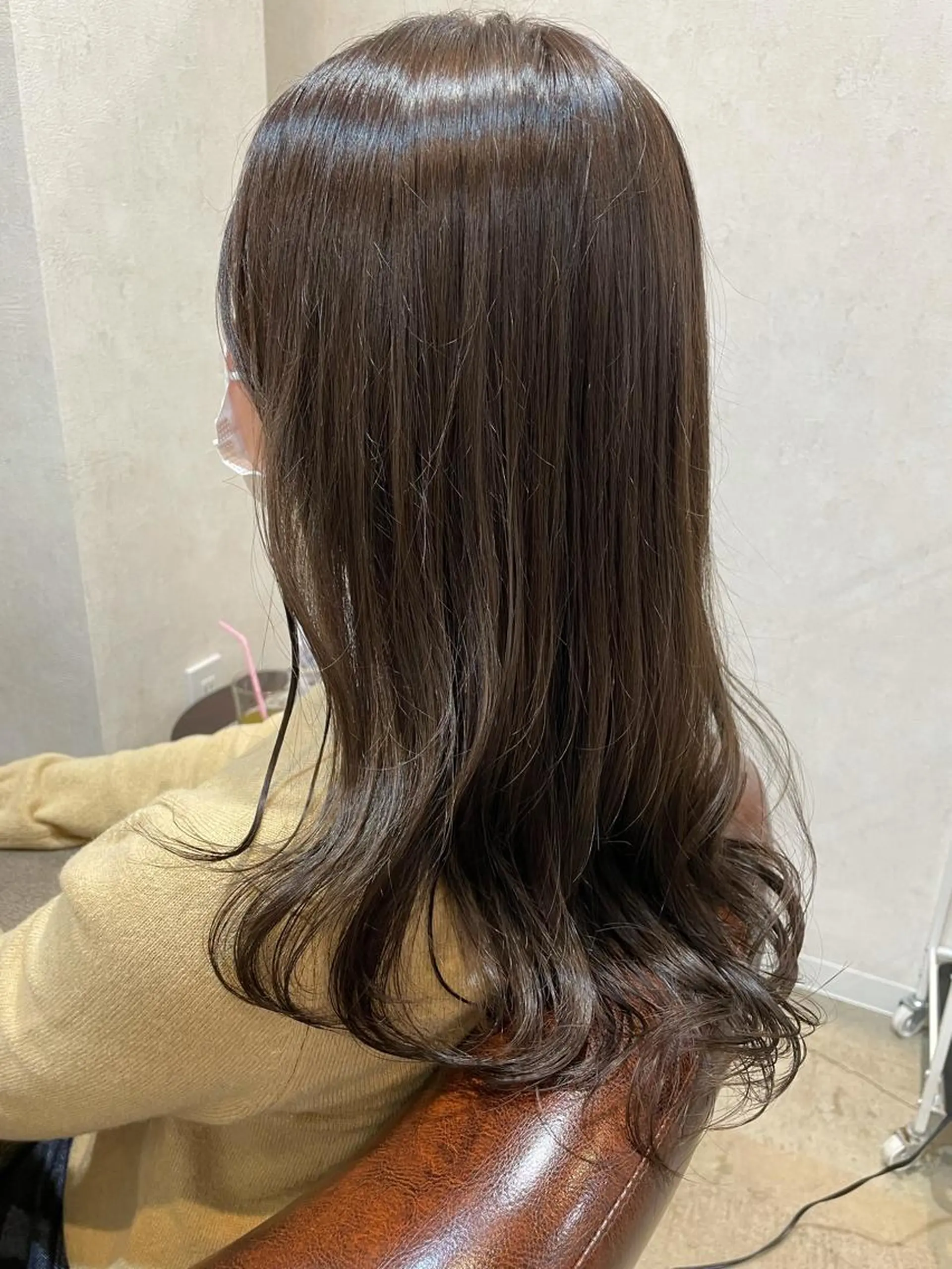 セミロング カラー 透明感カラー💎 AYAのヘアスタイル
