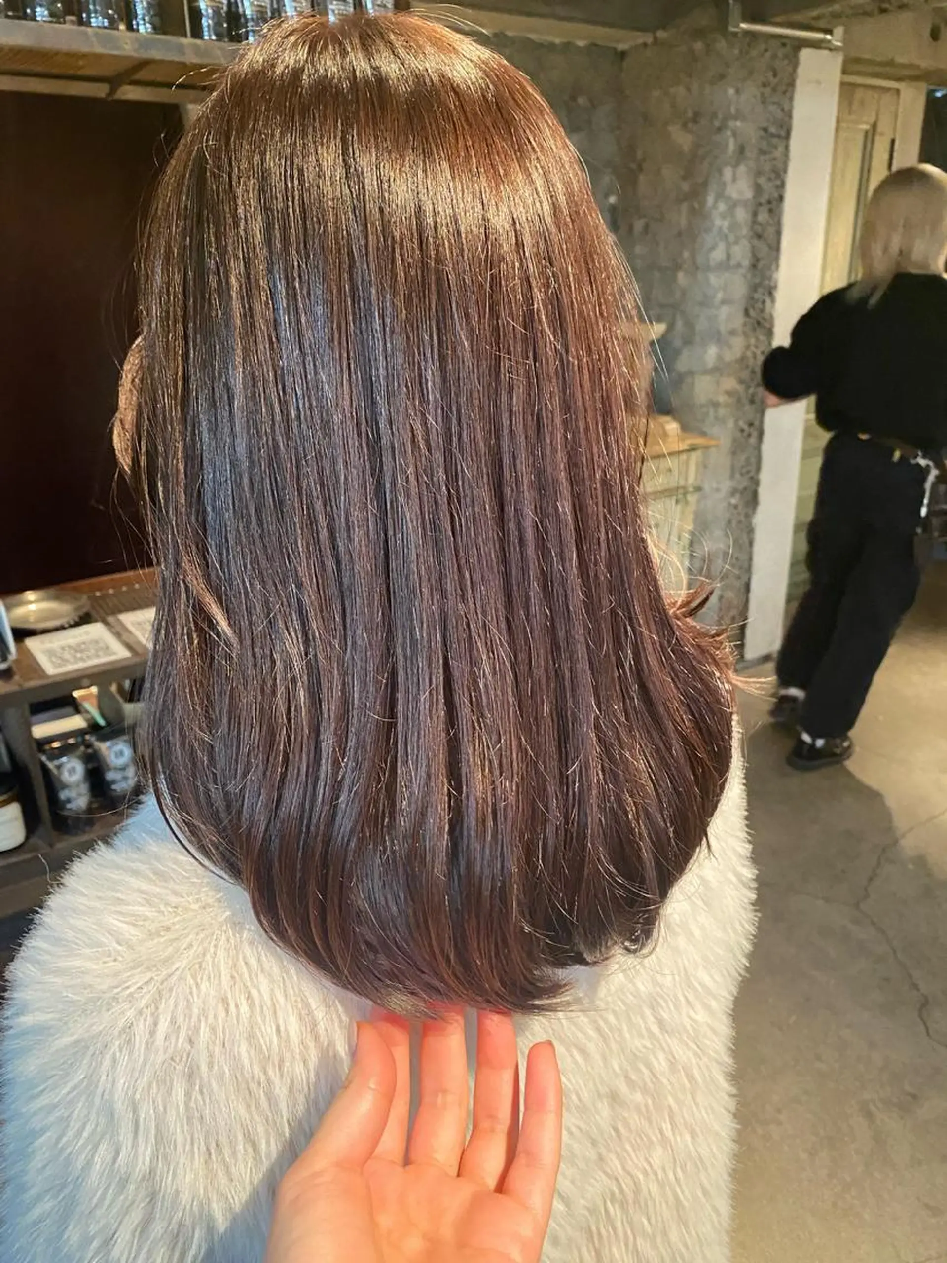 ミディアム カラー ブラウンカラー マロンブラウン お任せヘア☘️☘️ 及川渚のヘアスタイル