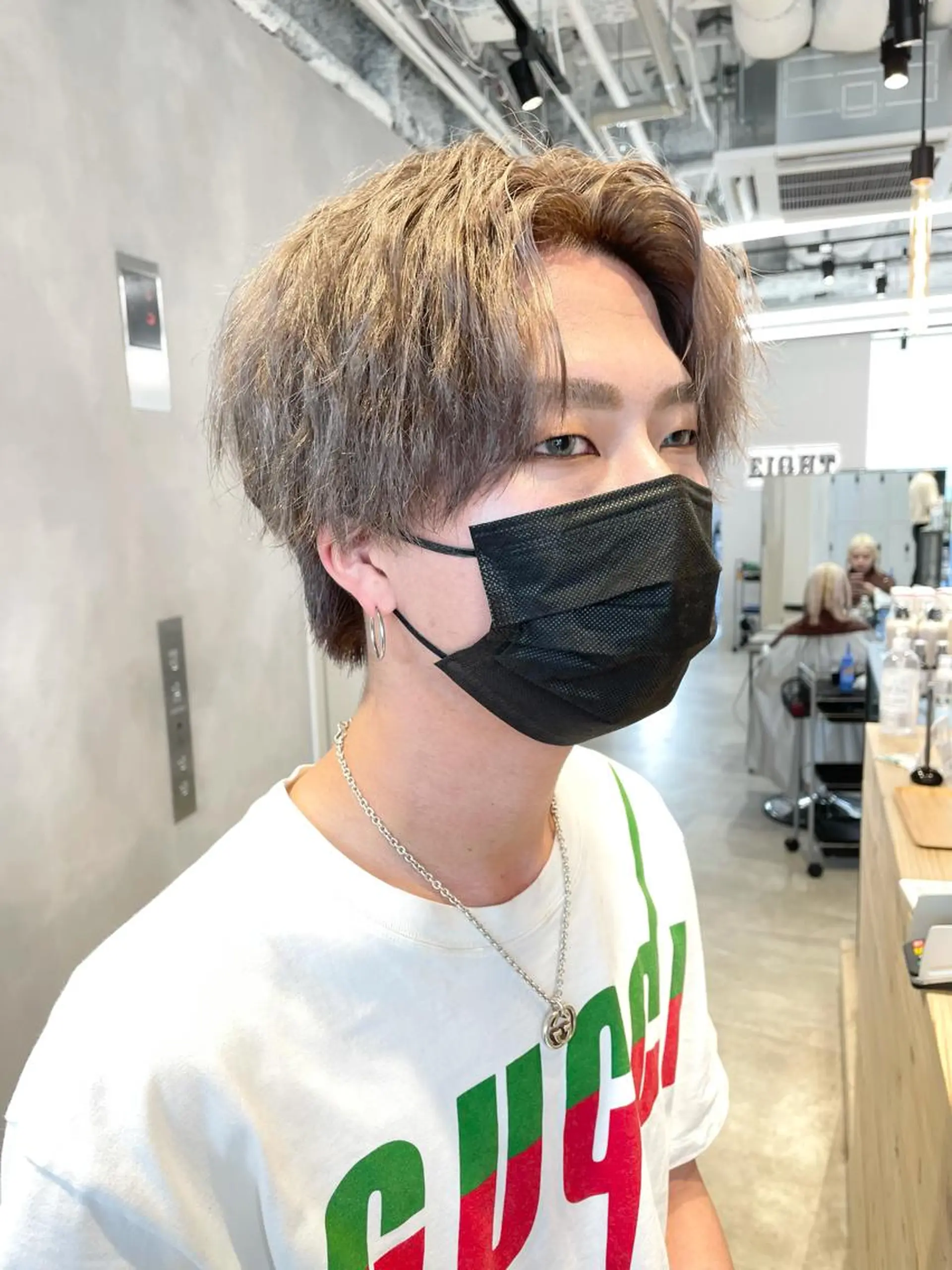 ショート カラー メンズ ブロンド・ハイトーン ／遠藤将太のヘアスタイル