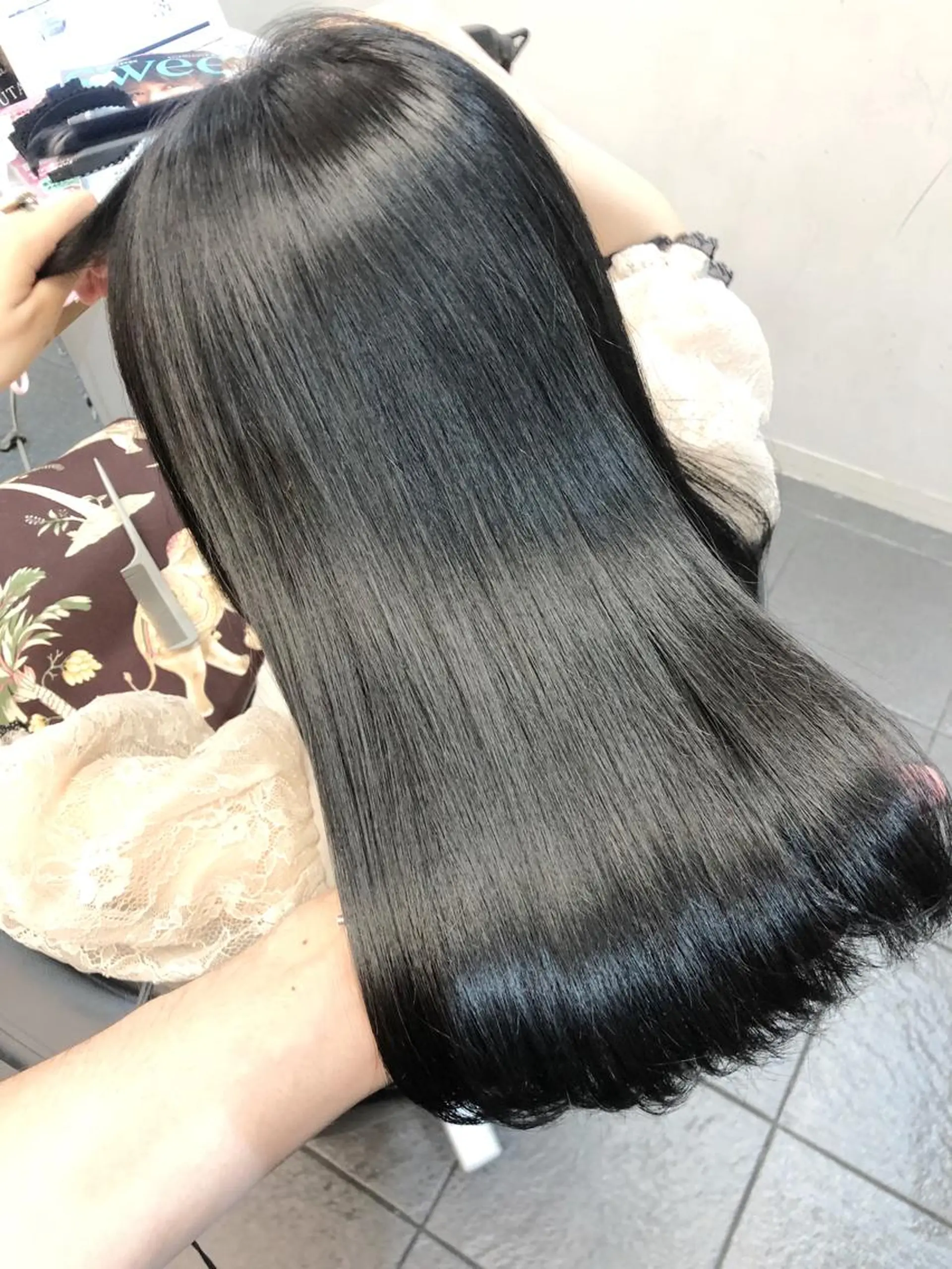 カラー アディクシーカラー ヘアカラー トリートメント ヘッドスパ グレージュ/髪質改善 Yamato.hのヘアスタイル