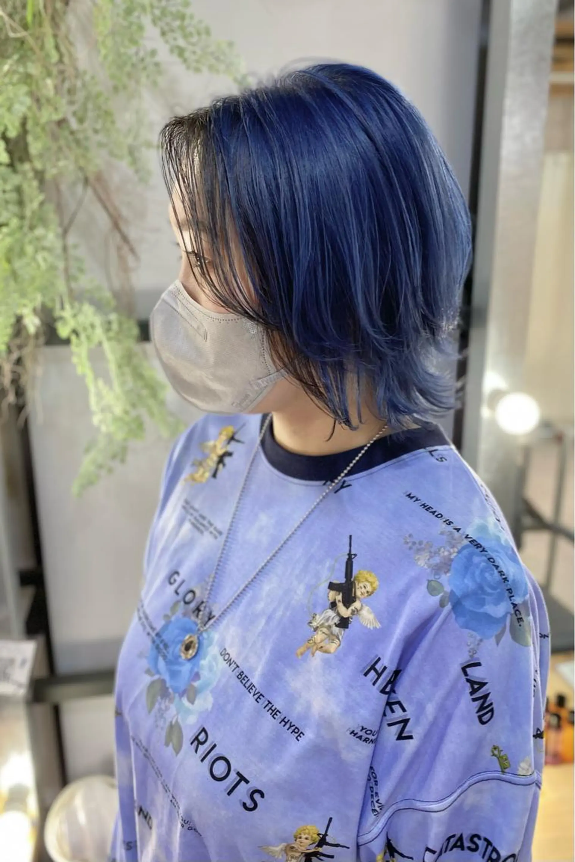 ミディアム カラー 菊地 紗矢のヘアスタイル