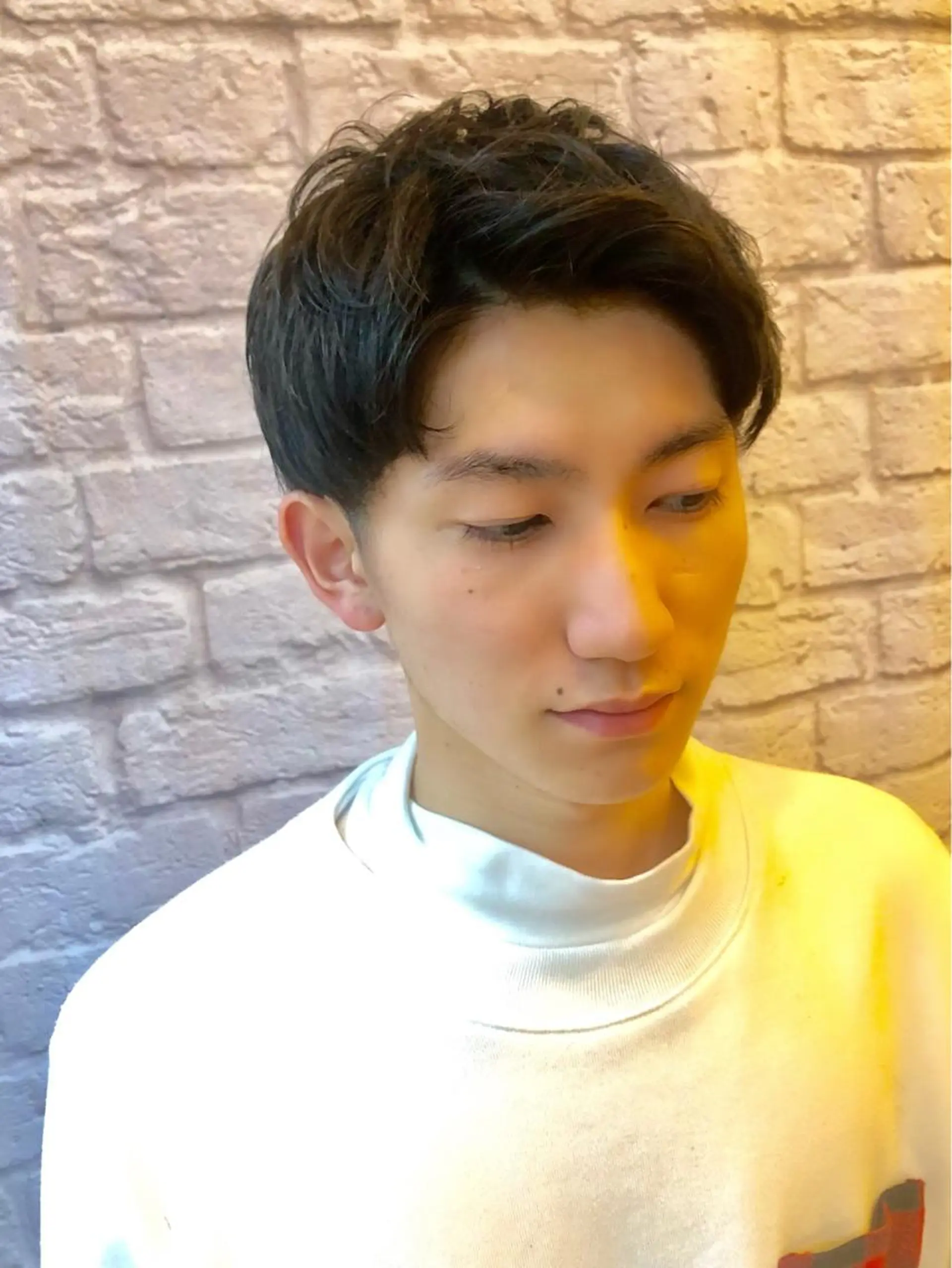 ミディアム パーマ ヘアアレンジ メンズ 【メンズカット】 黒田美穂のヘアスタイル