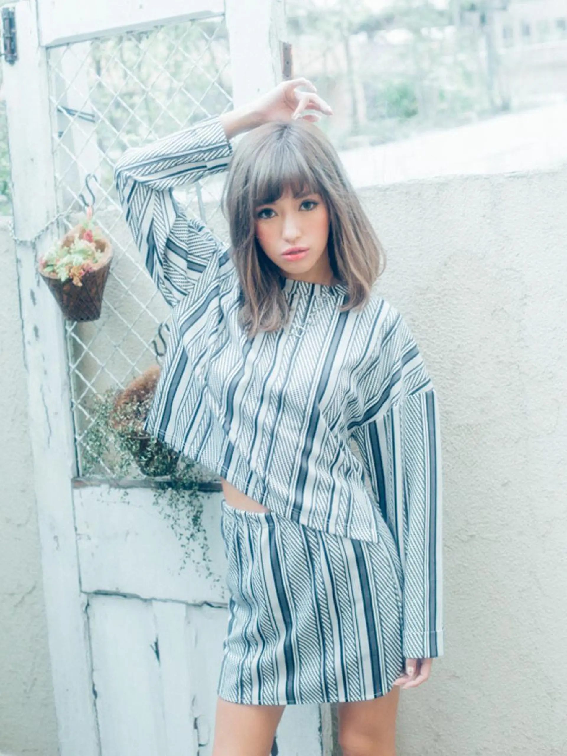 ミディアム カラー パーマ ヘアアレンジ 【公式】amble luxe池袋東口🩷のヘアスタイル