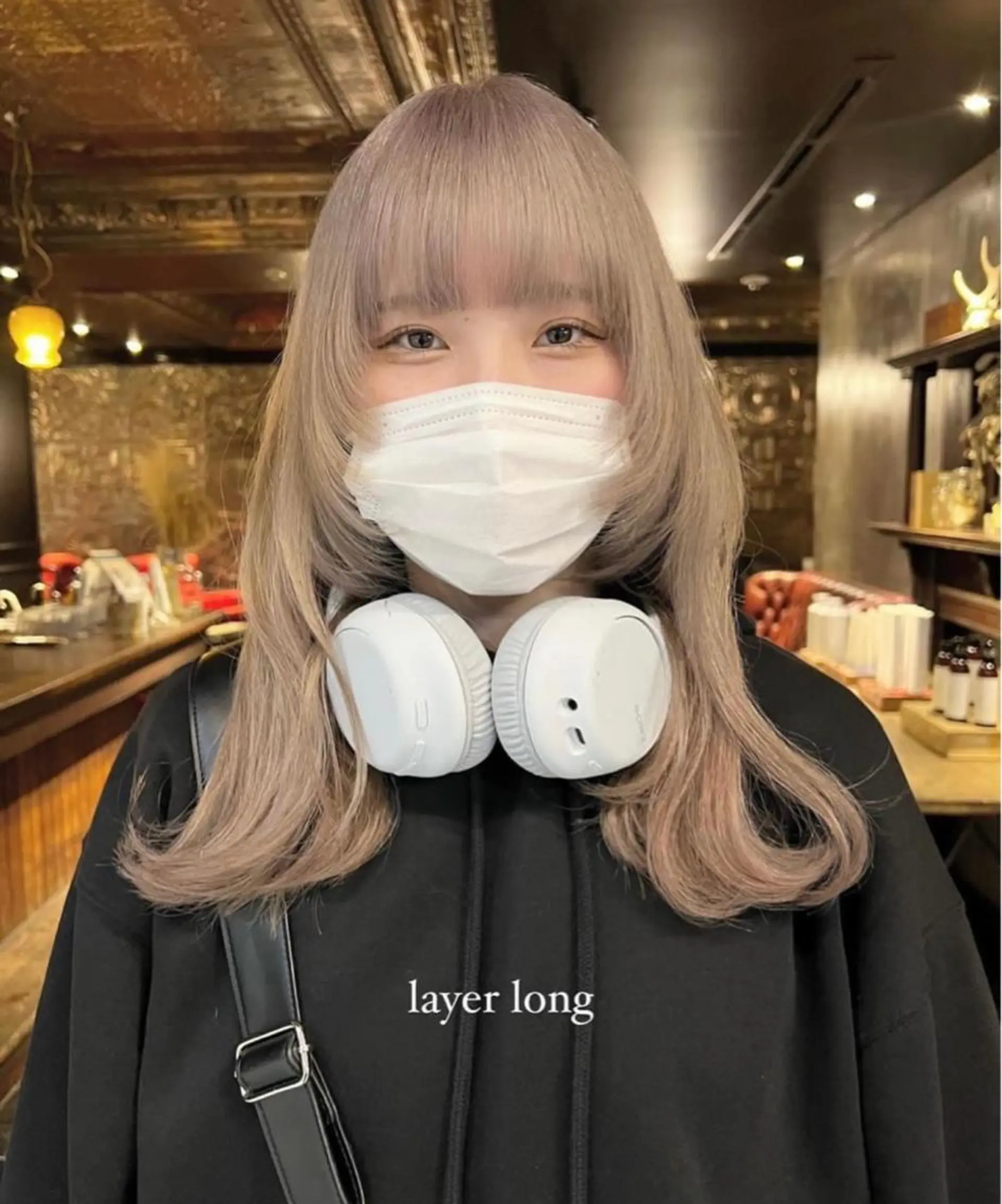 ミディアム カラー カット ヘアカラー haco＋所属・圧倒的デザイン力 店長🎨RENAのヘアスタイル