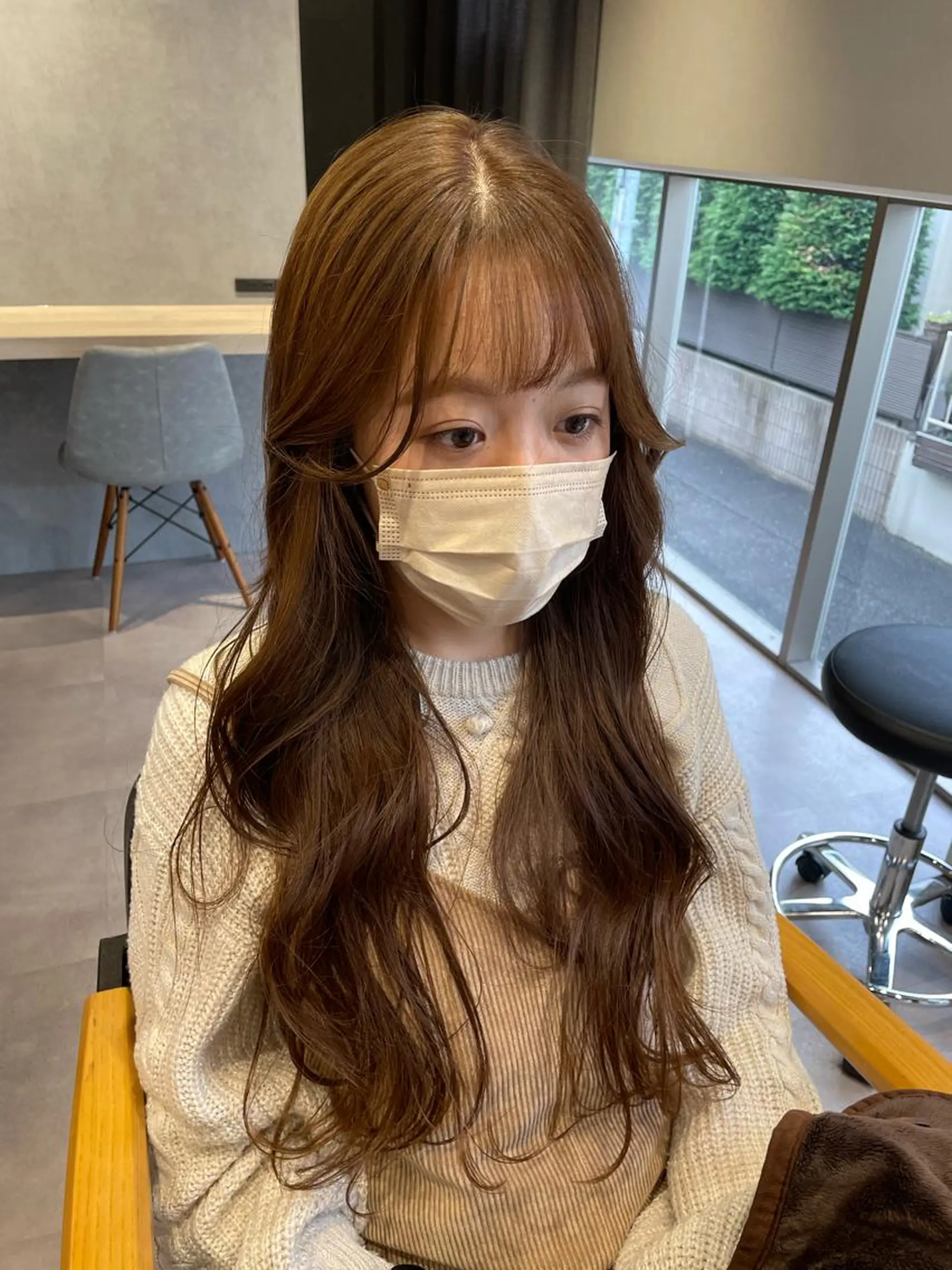ロング カラー 髪質改善 ヘアカラー 韓国風/オシャレ /縮毛矯正/滝口琴未のヘアスタイル