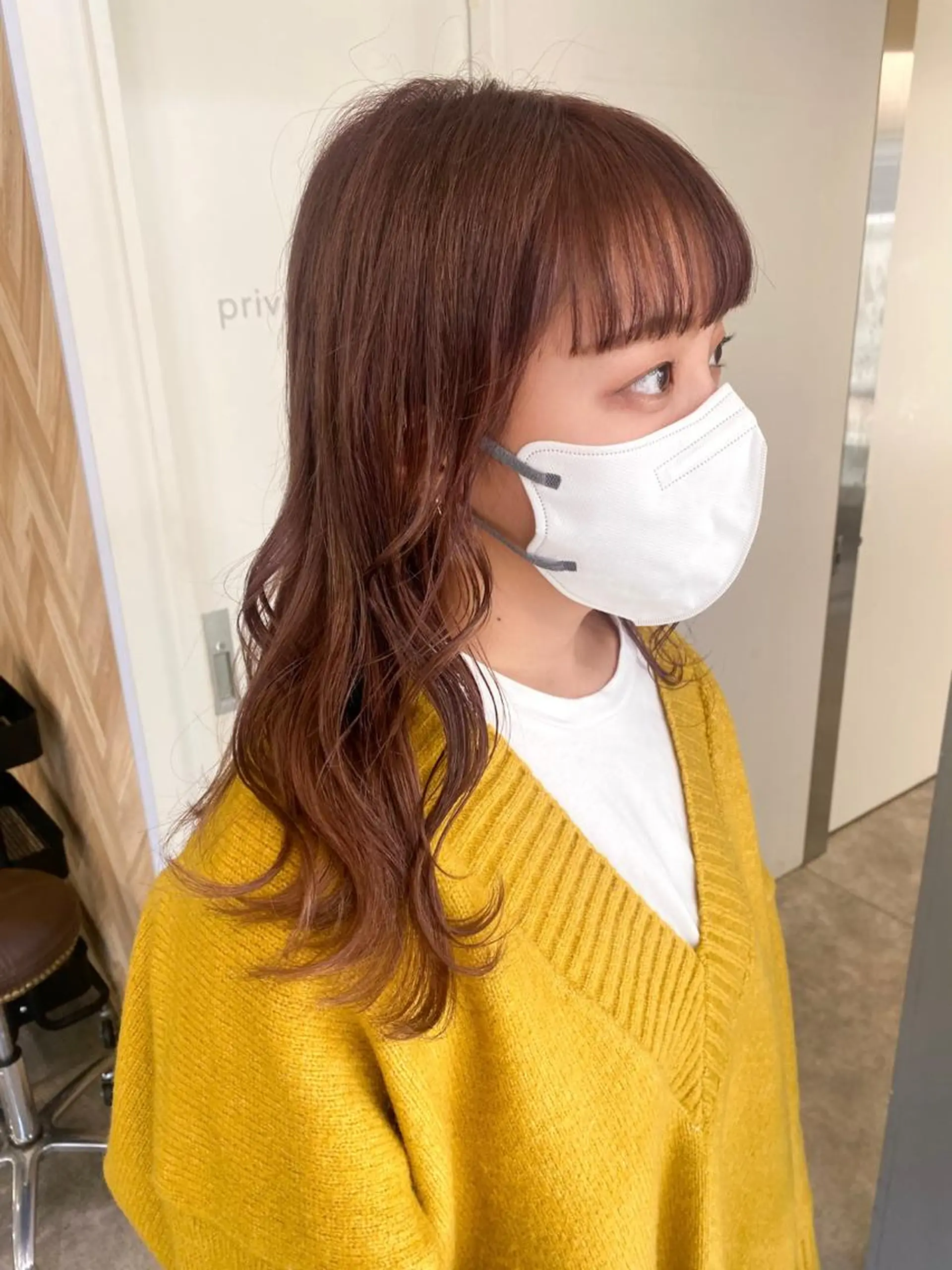 ミディアム カラー ヘアアレンジ ブリーチ ヘアカラー ボブ /ニュアンス/ satomi🧸💖のヘアスタイル