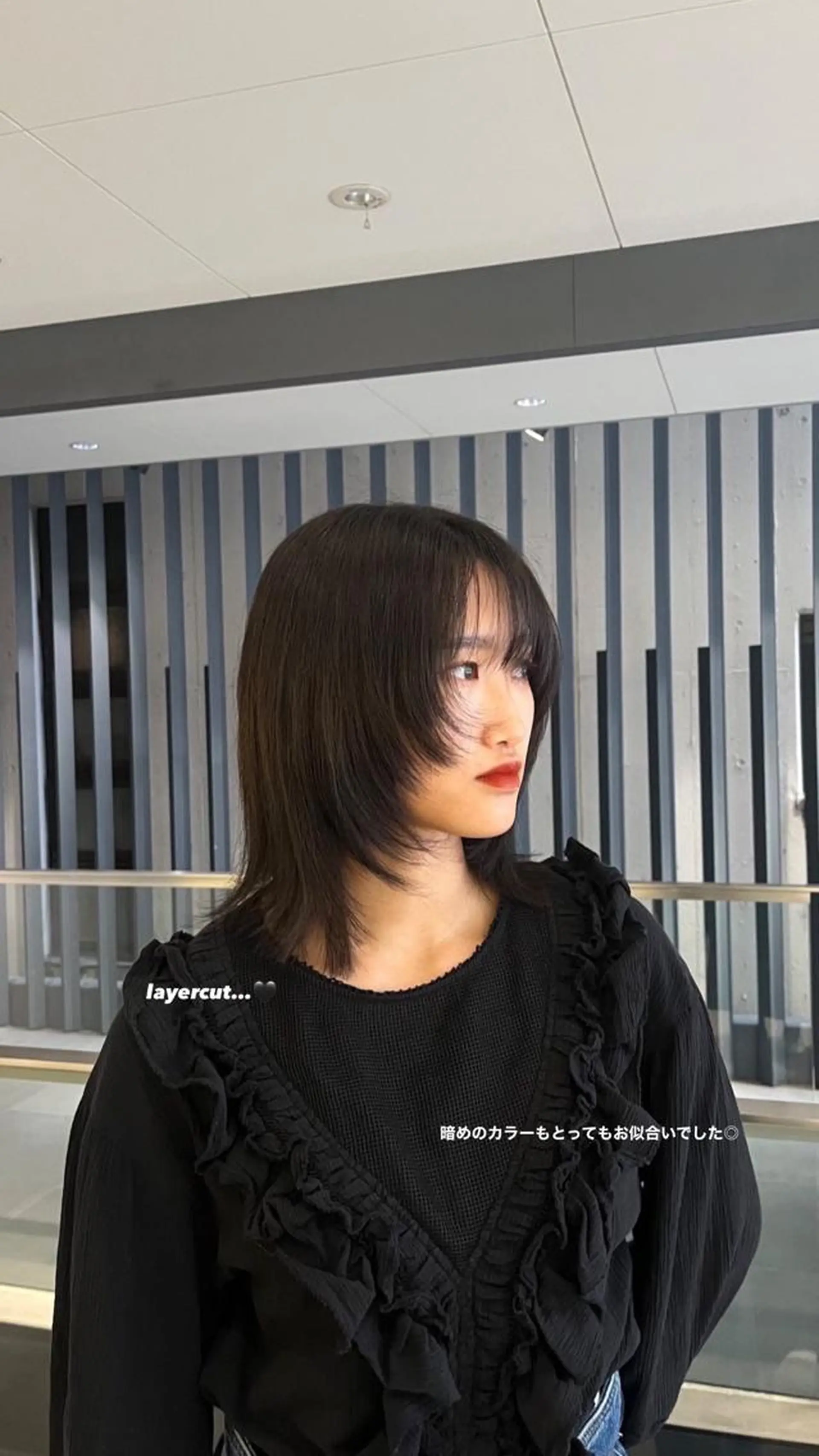 ミディアム カラー 服部 沙弥佳のヘアスタイル