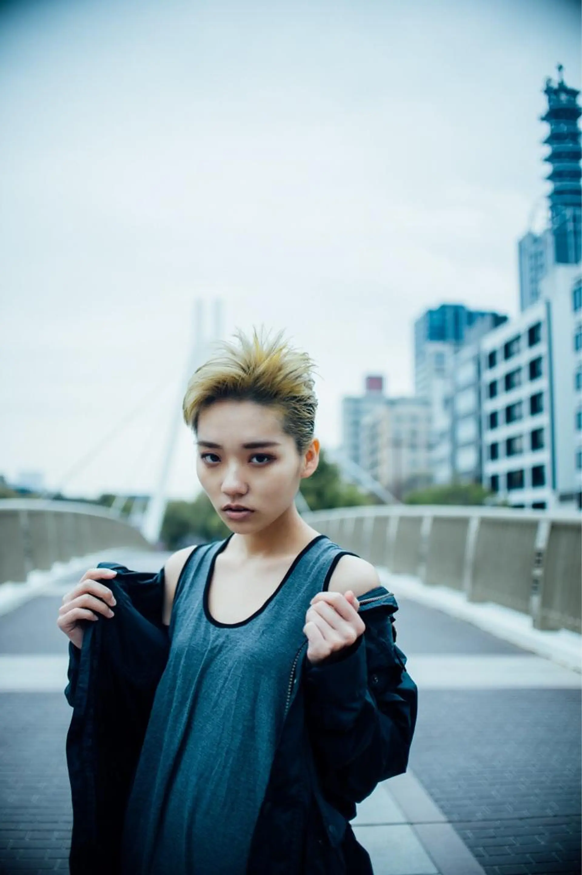 ショート カラー パーマ 田辺 貞和のヘアスタイル