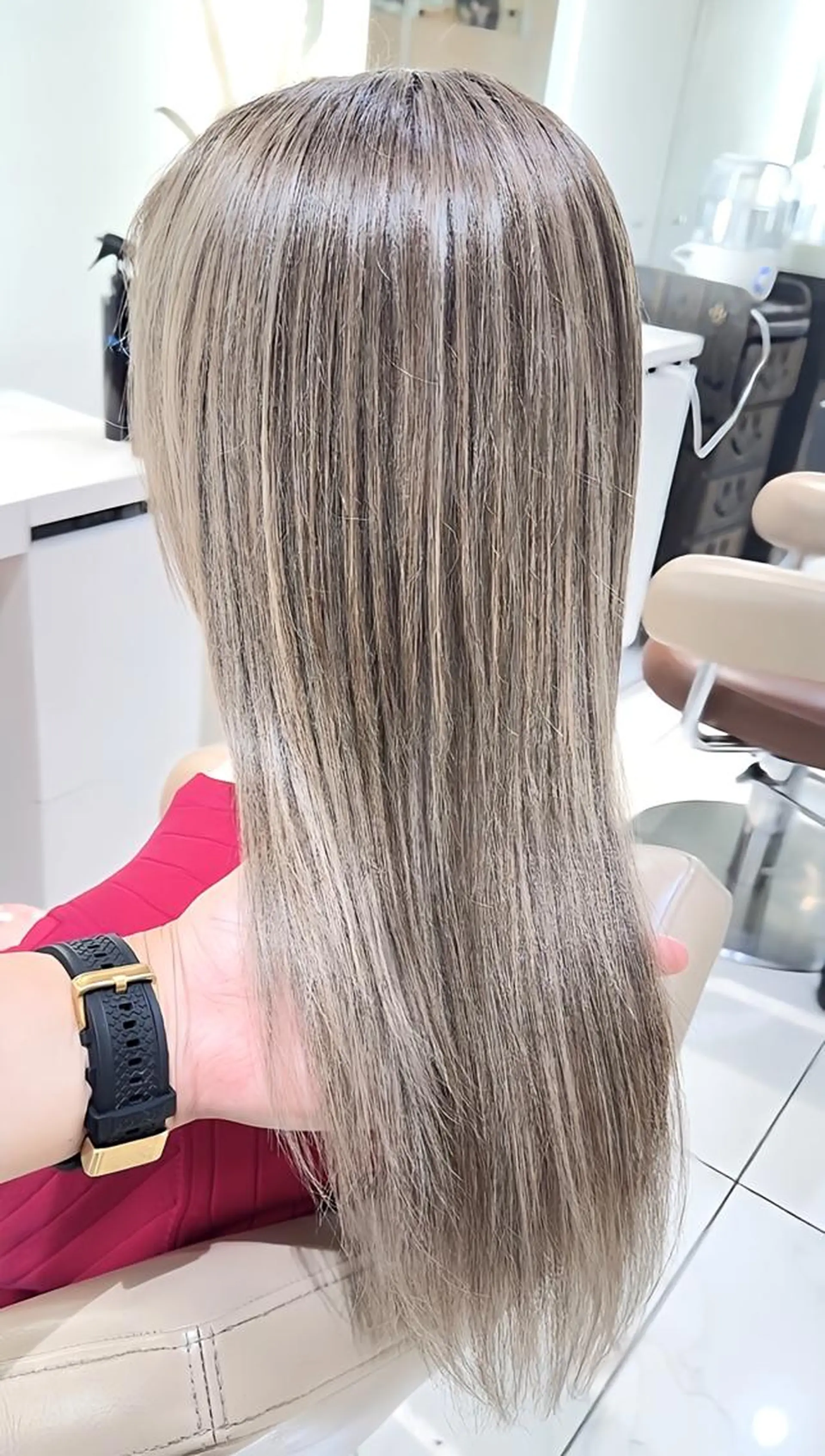 セミロング カラー ブリーチ 髪質改善 ヘアカラー ＡＳＨ大宮/ブリーチ 髪質改善/カラーのヘアスタイル