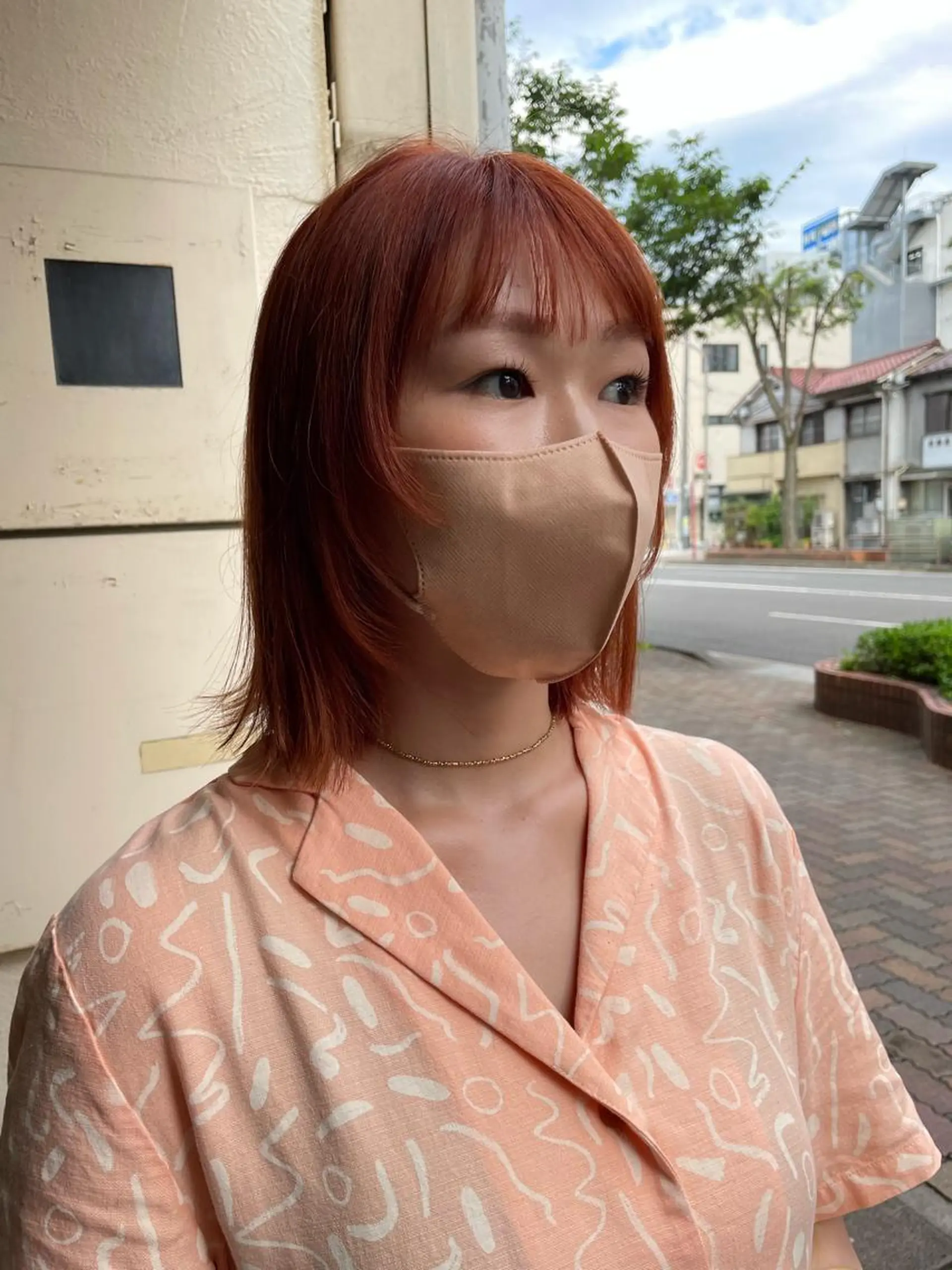 ミディアム カラー tomo🍒パーマ ハイトーン似合わせのヘアスタイル