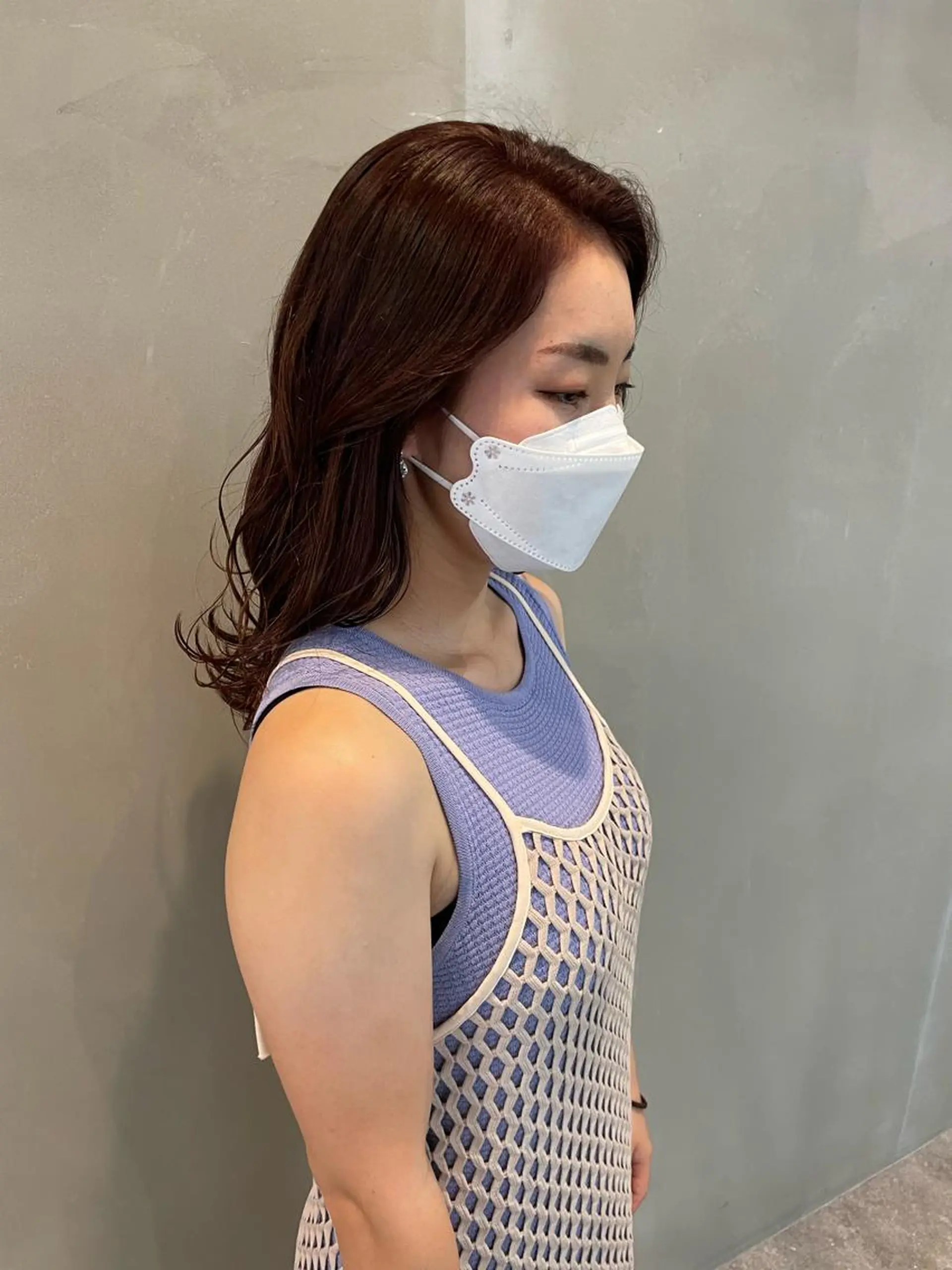 セミロング カラー S.BROOM なんばTAKUYAのヘアスタイル