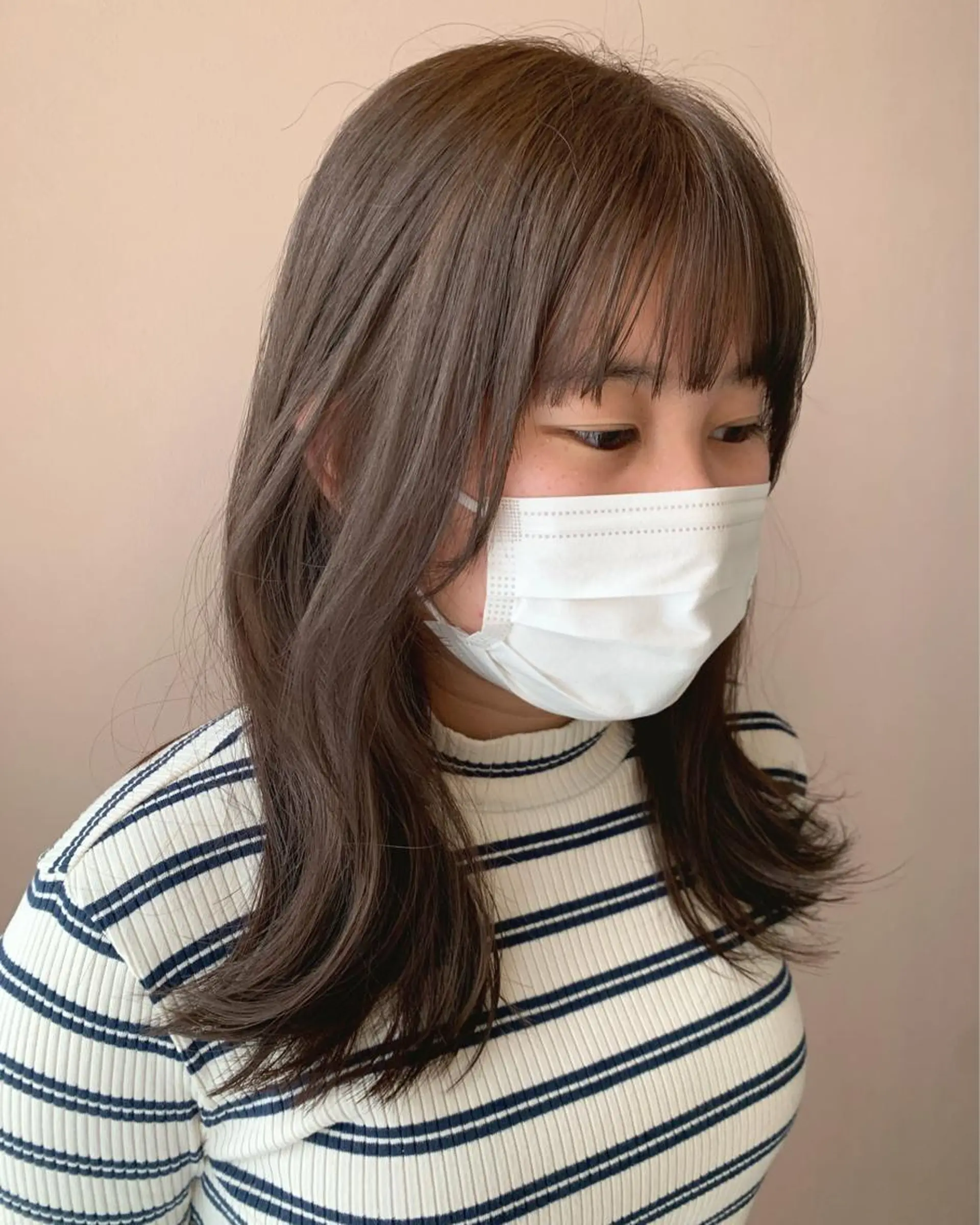 ロング カラー グレージュ hub hair レイヤー/透明感のヘアスタイル