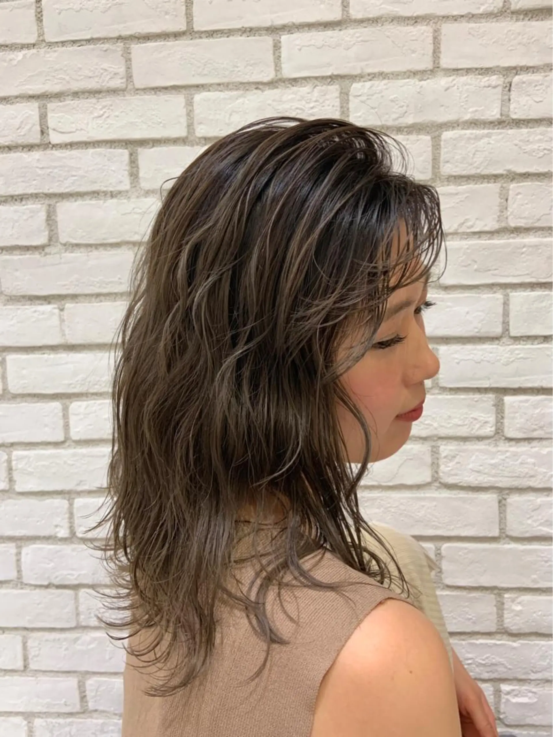 セミロング カラー 上尾/ママ美容師🫧 𝐌𝐞𝐢のヘアスタイル