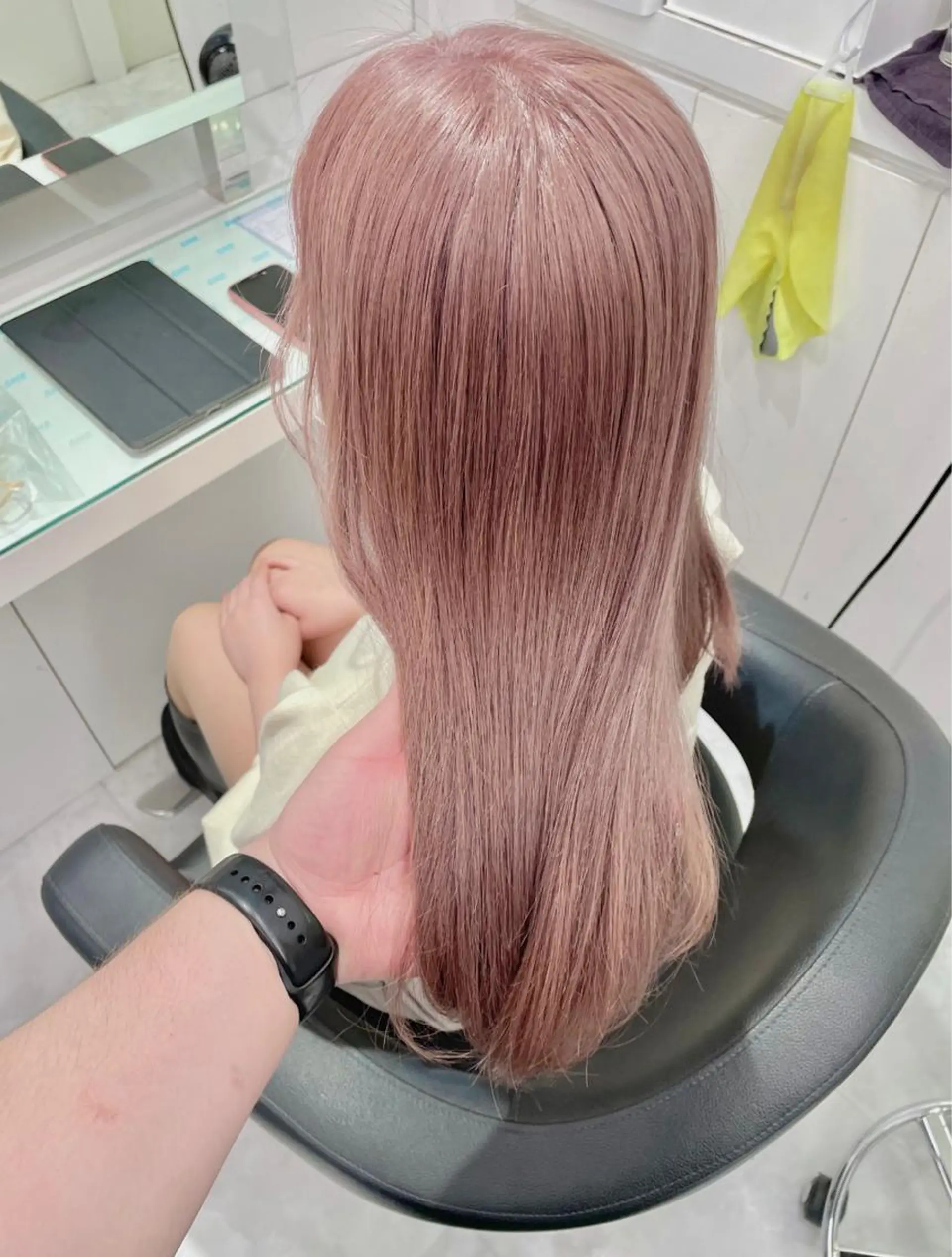 ロング カラー カット ヘアカラー トリートメント 💖韓国×王道 ハイトーン💖のヘアスタイル