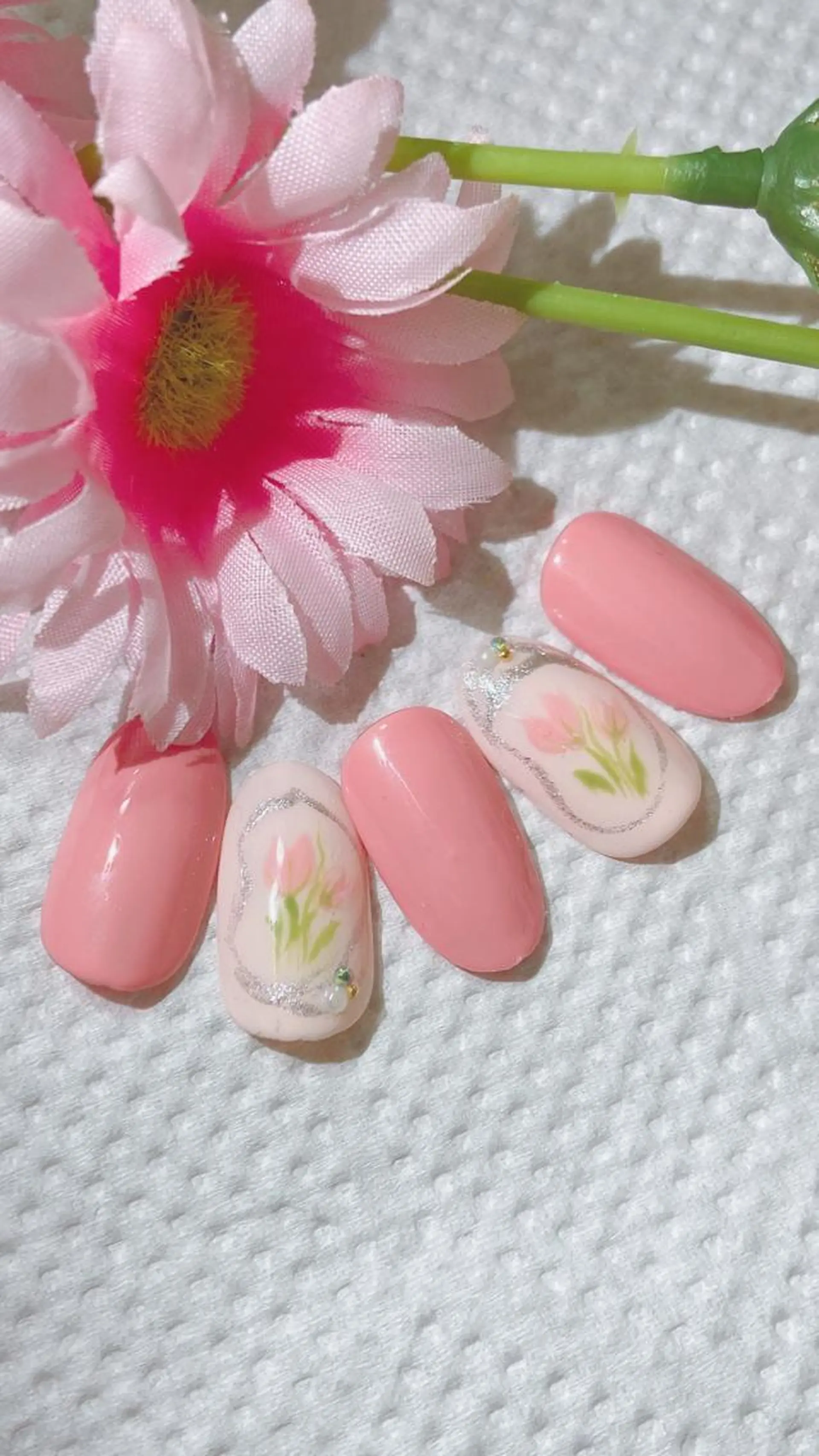 ネイル 春ネイル HandSnail自宅サロン所属・HandSnail 座間自宅ネイルサロンのネイルデザイン