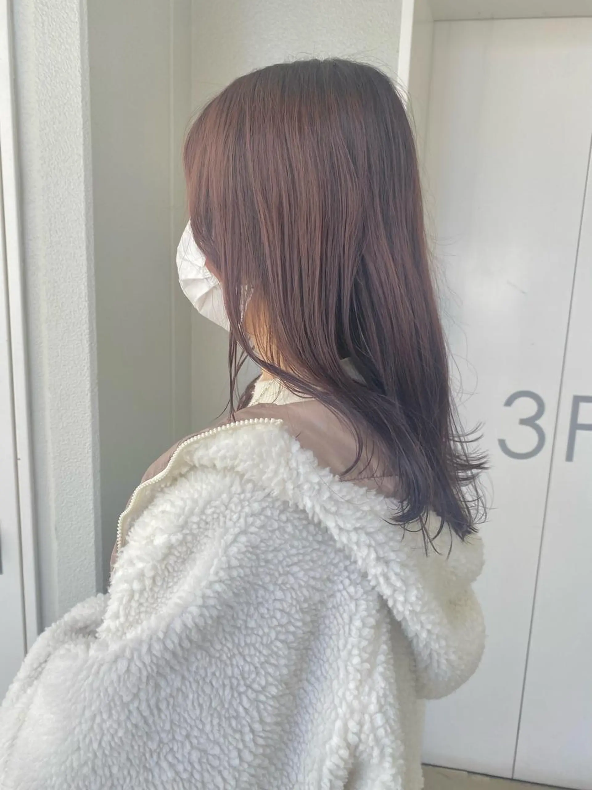 ミディアム カラー ヘアアレンジ 赤み消しグレージュ 🫒reonのヘアスタイル