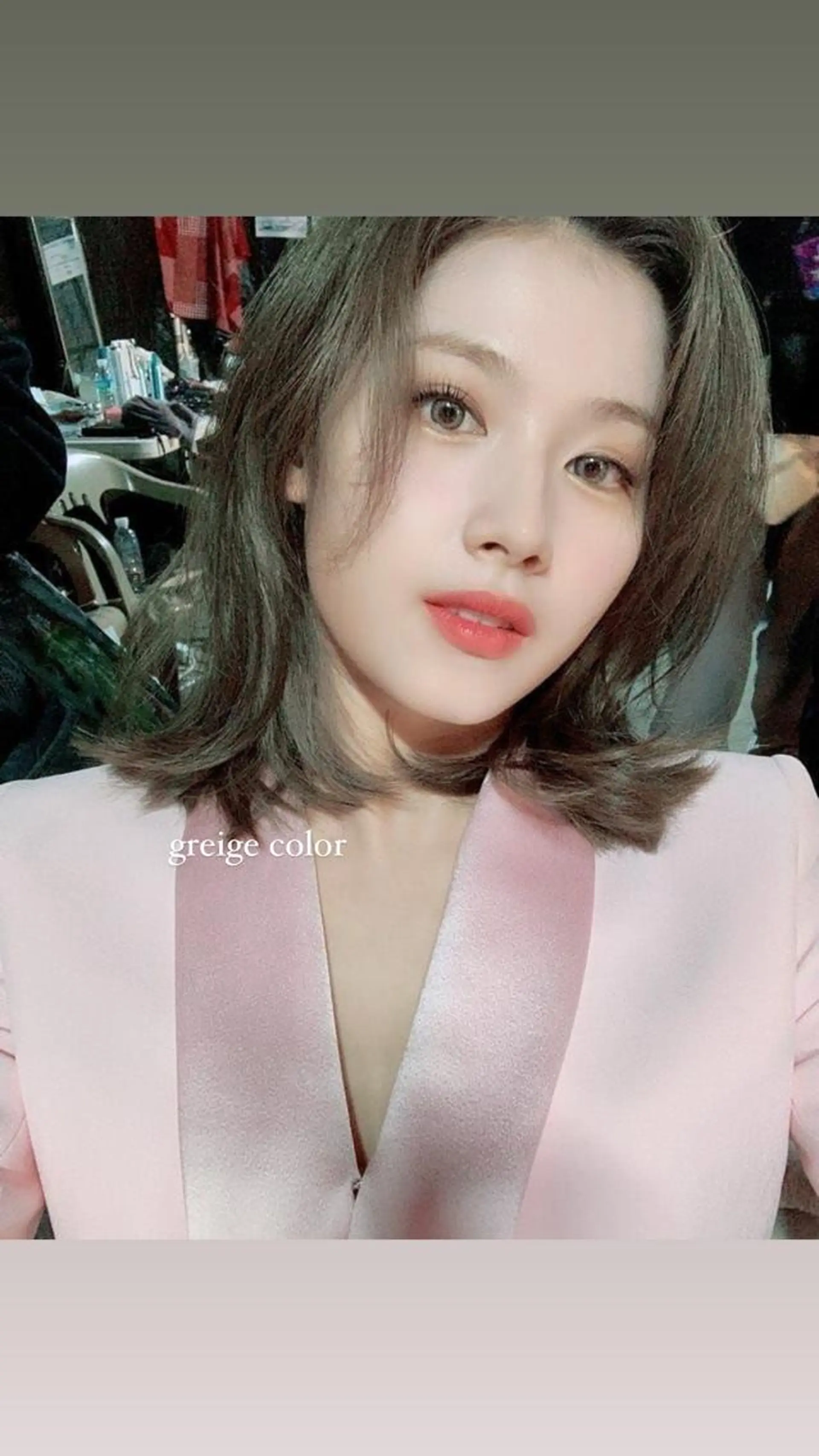 カラー 透明感カラー グレージュ ♡レイヤー/ボブ 透明感/うらら♡のヘアスタイル