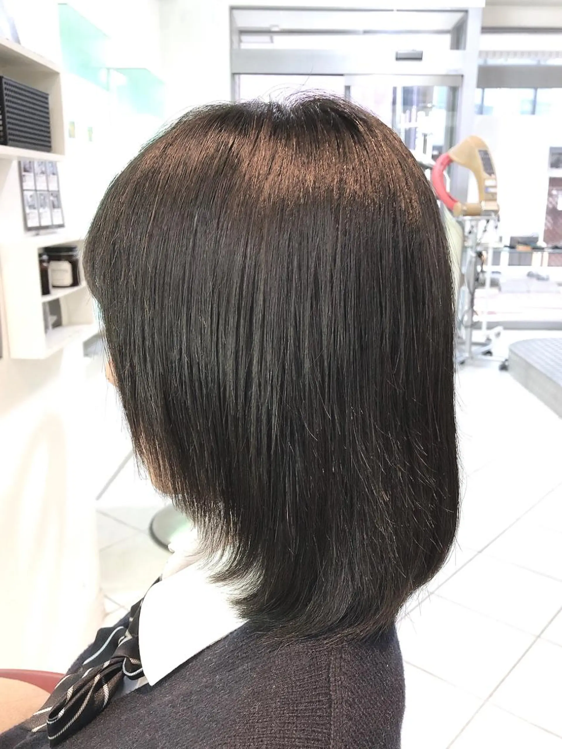 ミディアム 保住 亮太のヘアスタイル