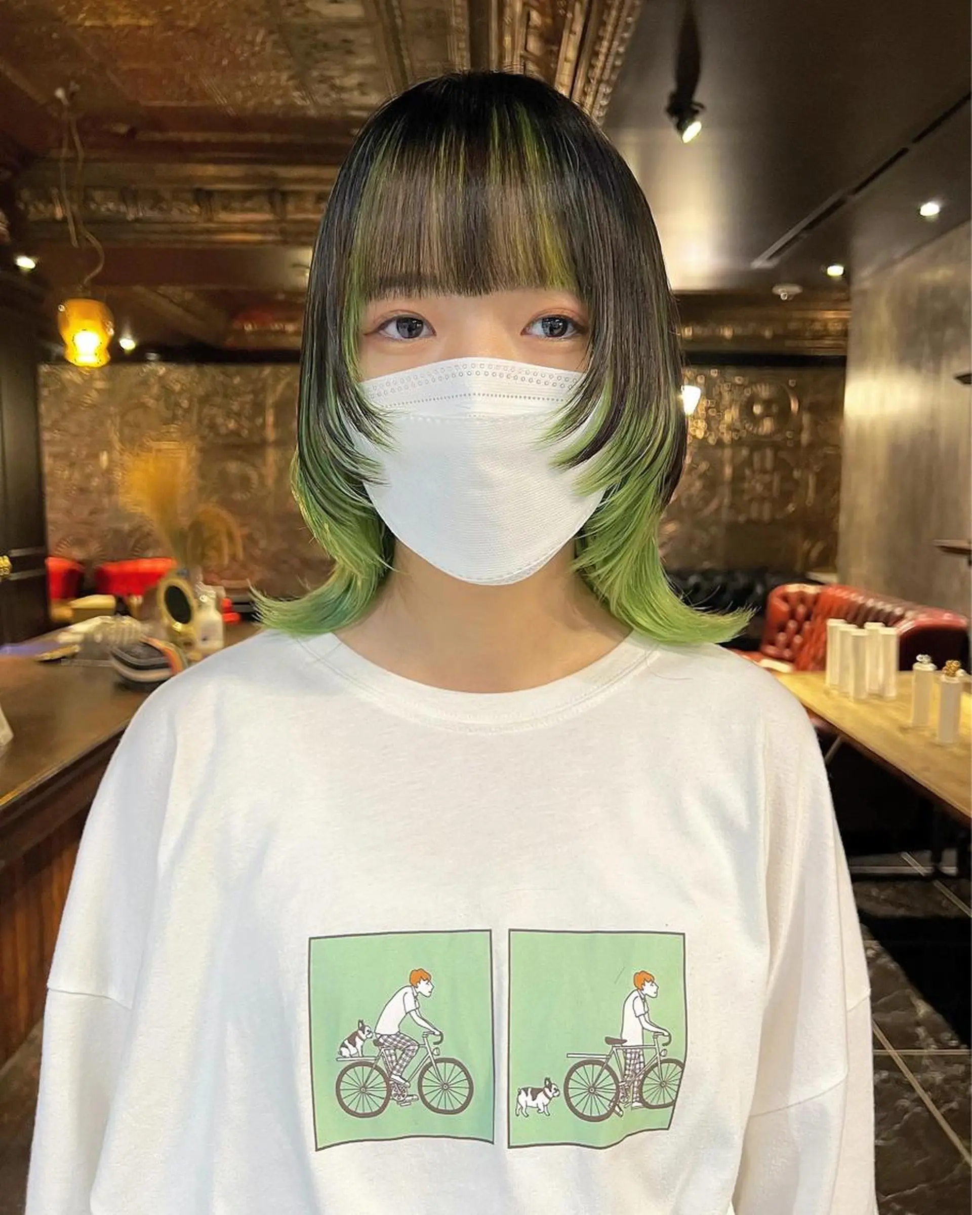 ミディアム カラー カット ヘアカラー haco＋所属・圧倒的デザイン力 店長🎨RENAのヘアスタイル