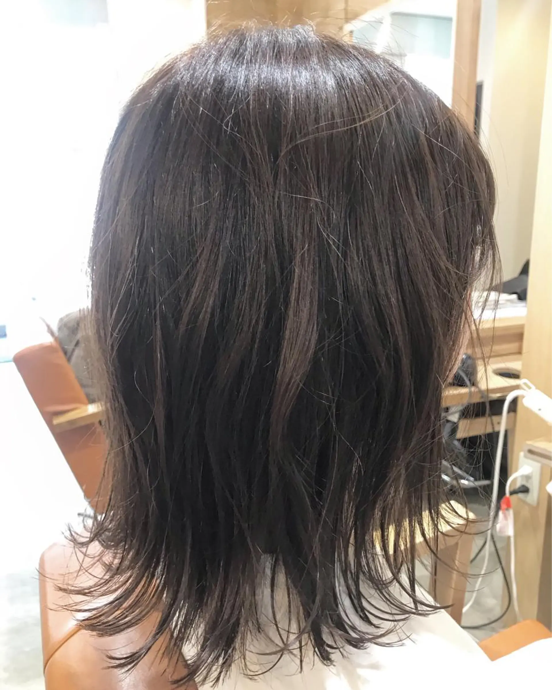 ミディアム カラー 暖色カラー🍊 ボブ🌿顔周りcutのヘアスタイル