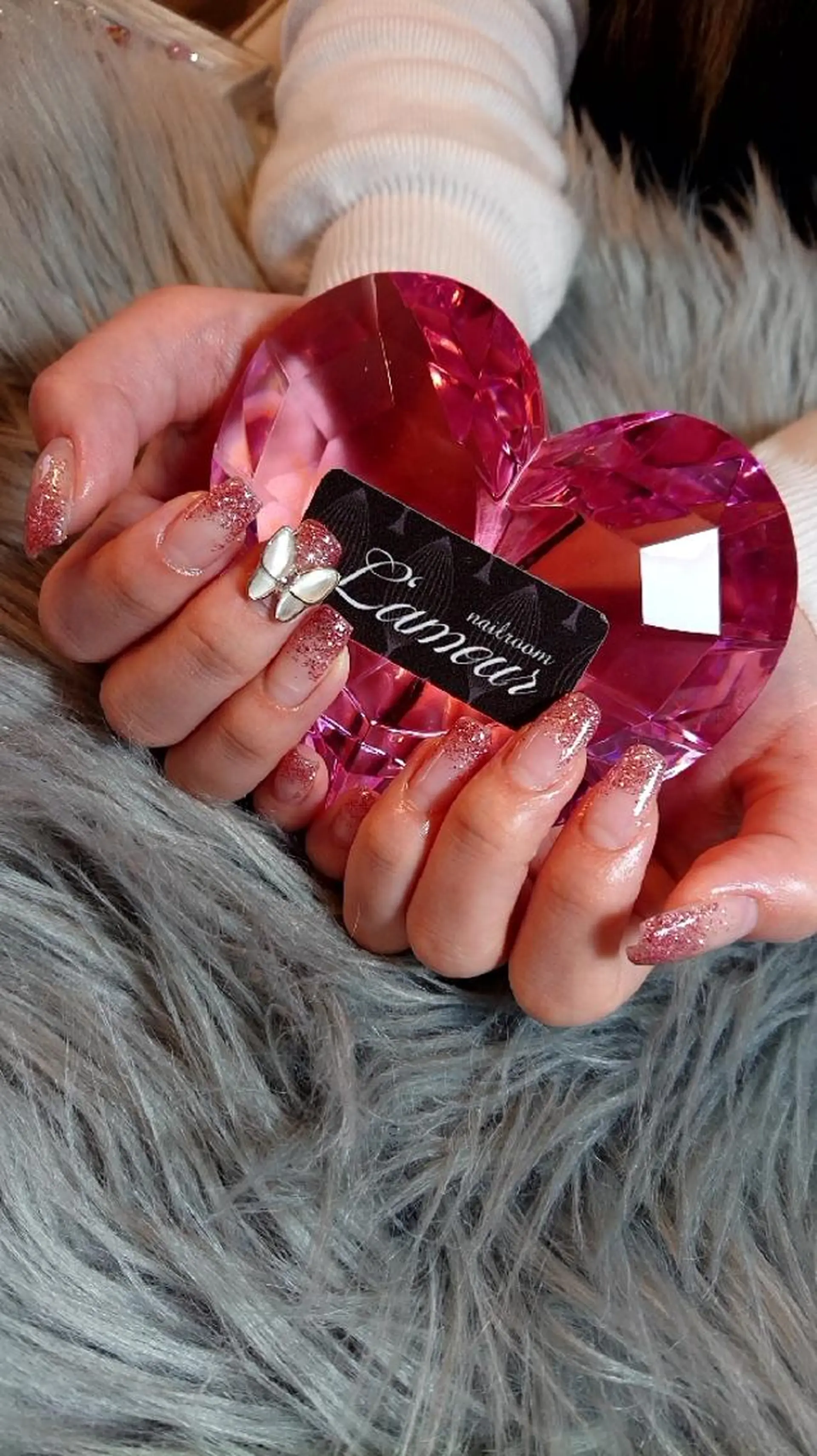 ネイル ラメ(グリッター) ラメグラデーション L'amour 吹田市のネイルデザイン