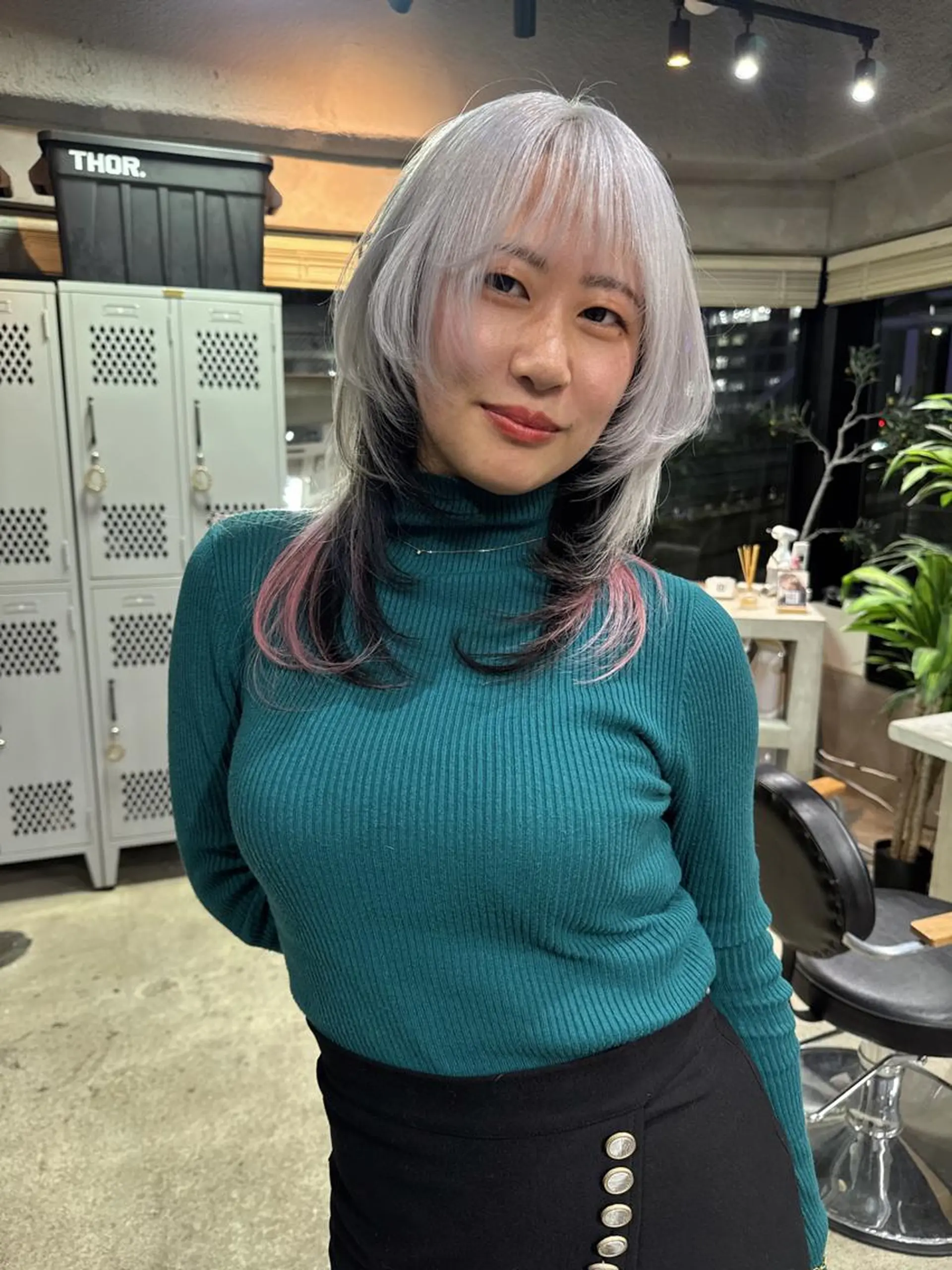 ミディアム カラー ヘアカラー トリートメント ハイトーン/ブリーチ MAYURI🌺横浜のヘアスタイル